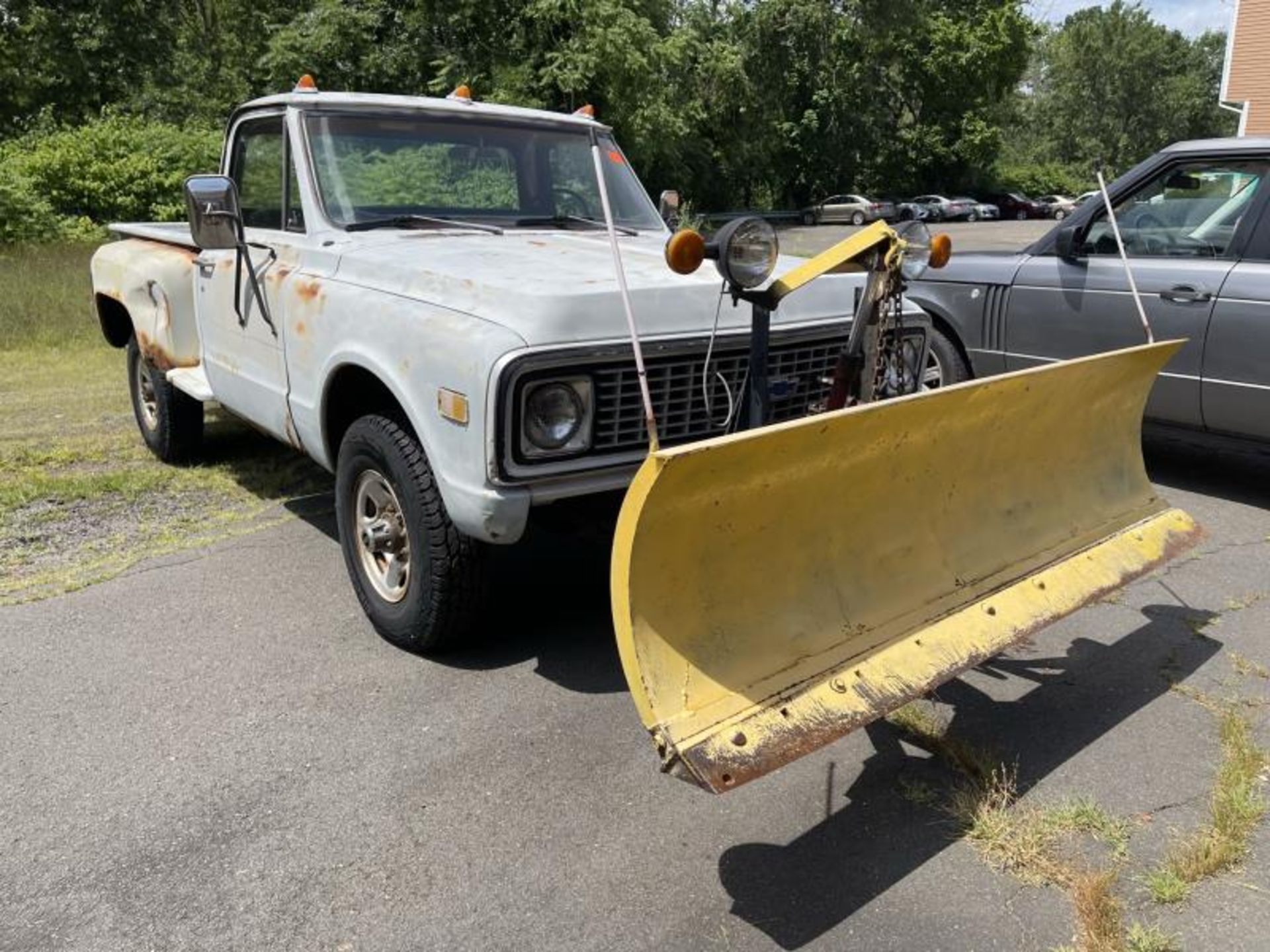 1971 Chevy 3.25Ton 4x4 Step Side Pick Up with Fisher Speed Caster Plow M:G, 8' Bed, Standard