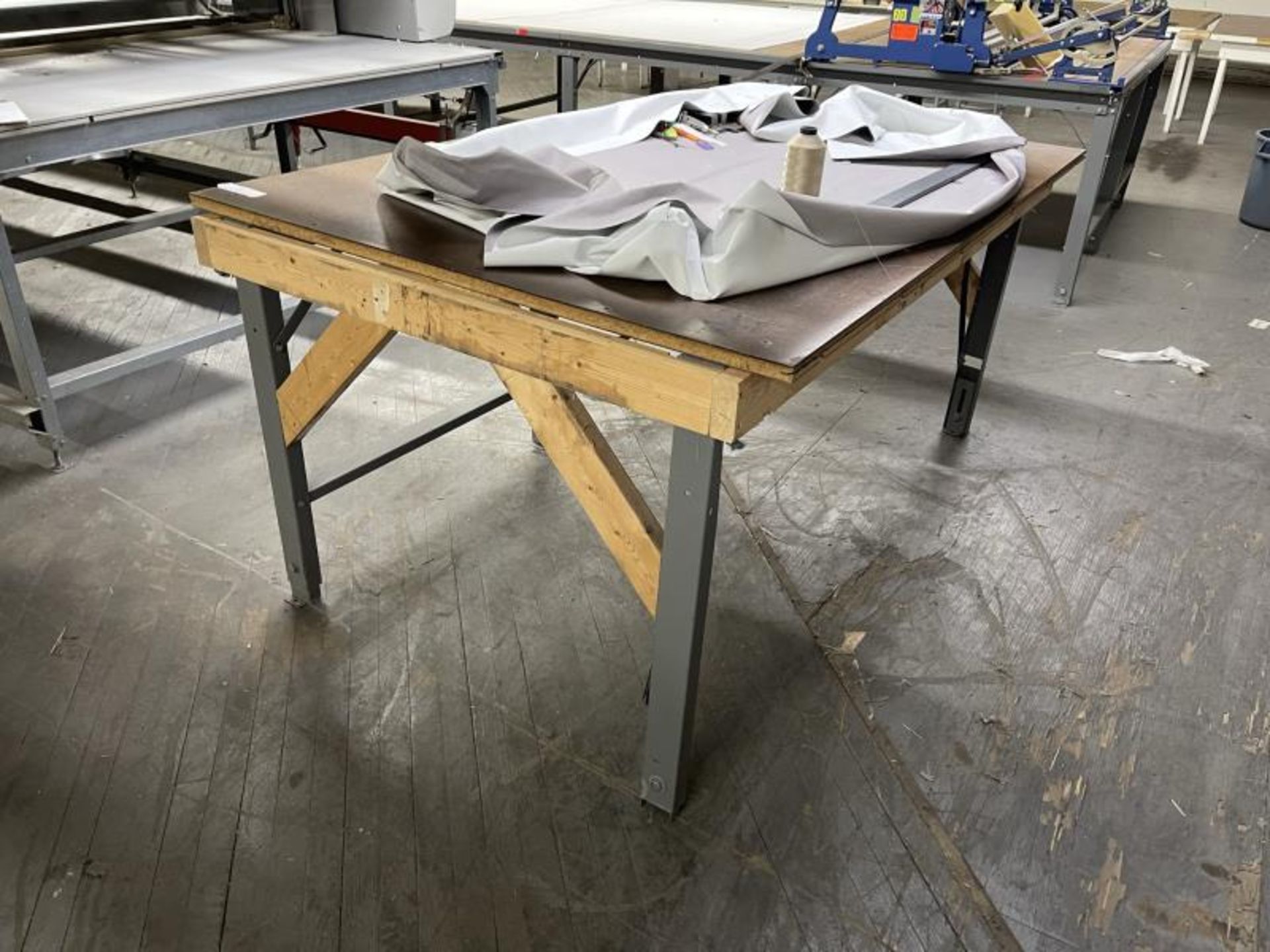 Metal Base Table 6'x4'x35" Tall - Image 2 of 2