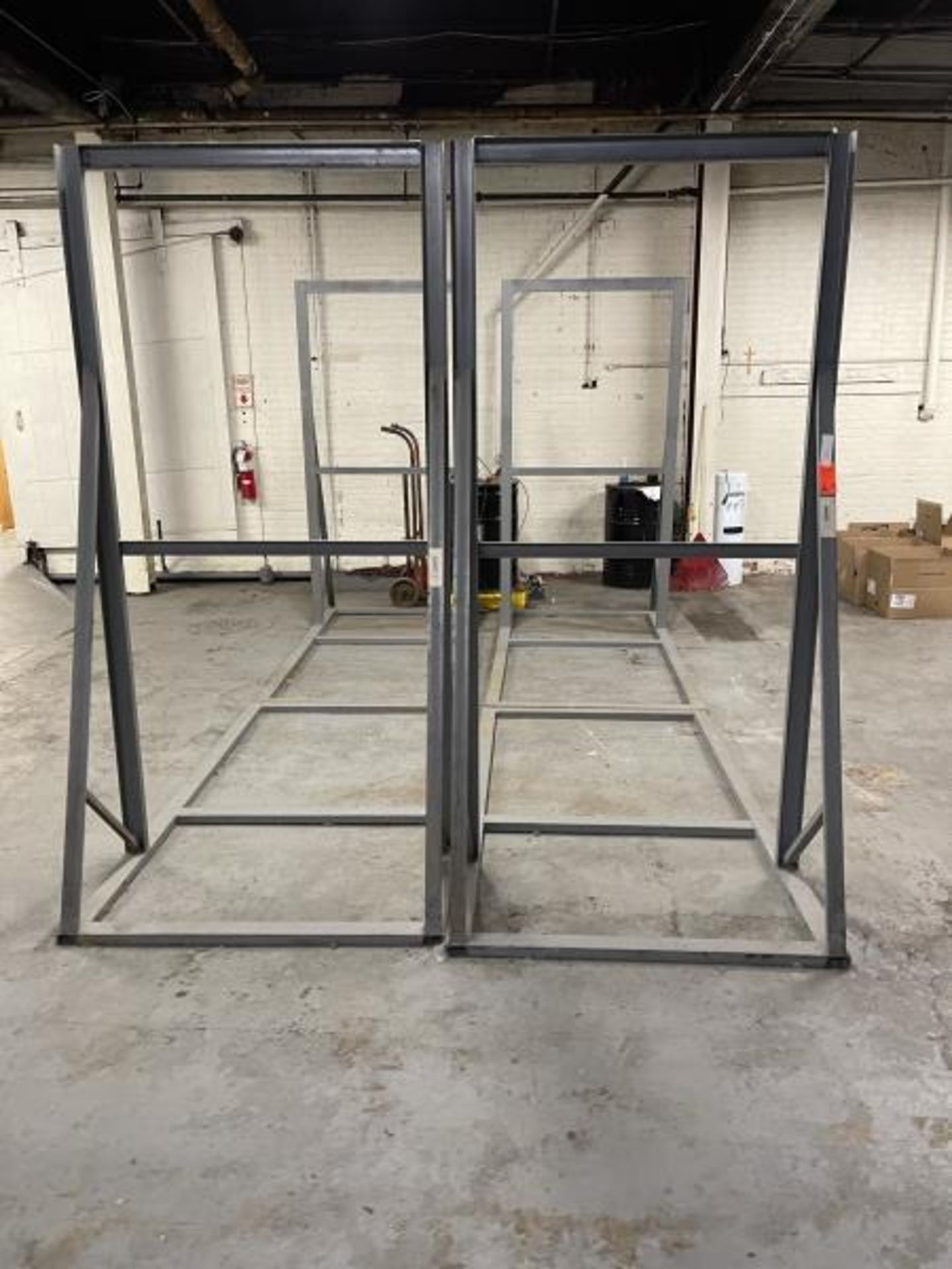 Steel Material Racks / Coat Racks, Rolling - Image 2 of 5