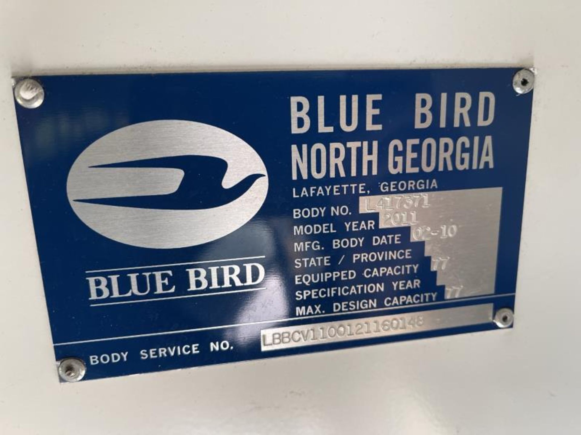 2011 Blue Bird Bus, Odometer Reads 193,151, Engine Starts, New Batteries, VIN: 1BAKGCPA9BF278622 - Image 36 of 40