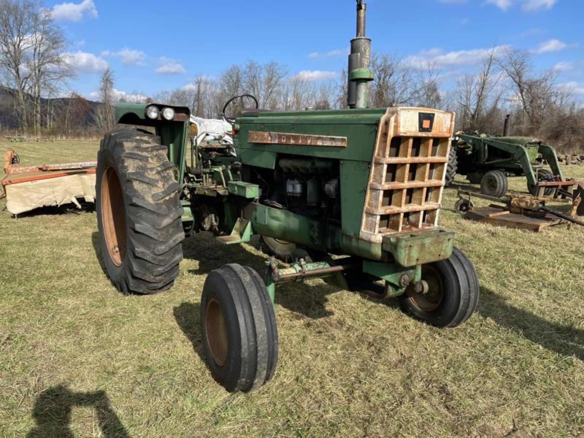 Oliver 1750 Tractor Diesel, 2 Wheel Drive, 3 Point Hitch, Double Remotes, Runs with Jump Start, No - Image 2 of 21