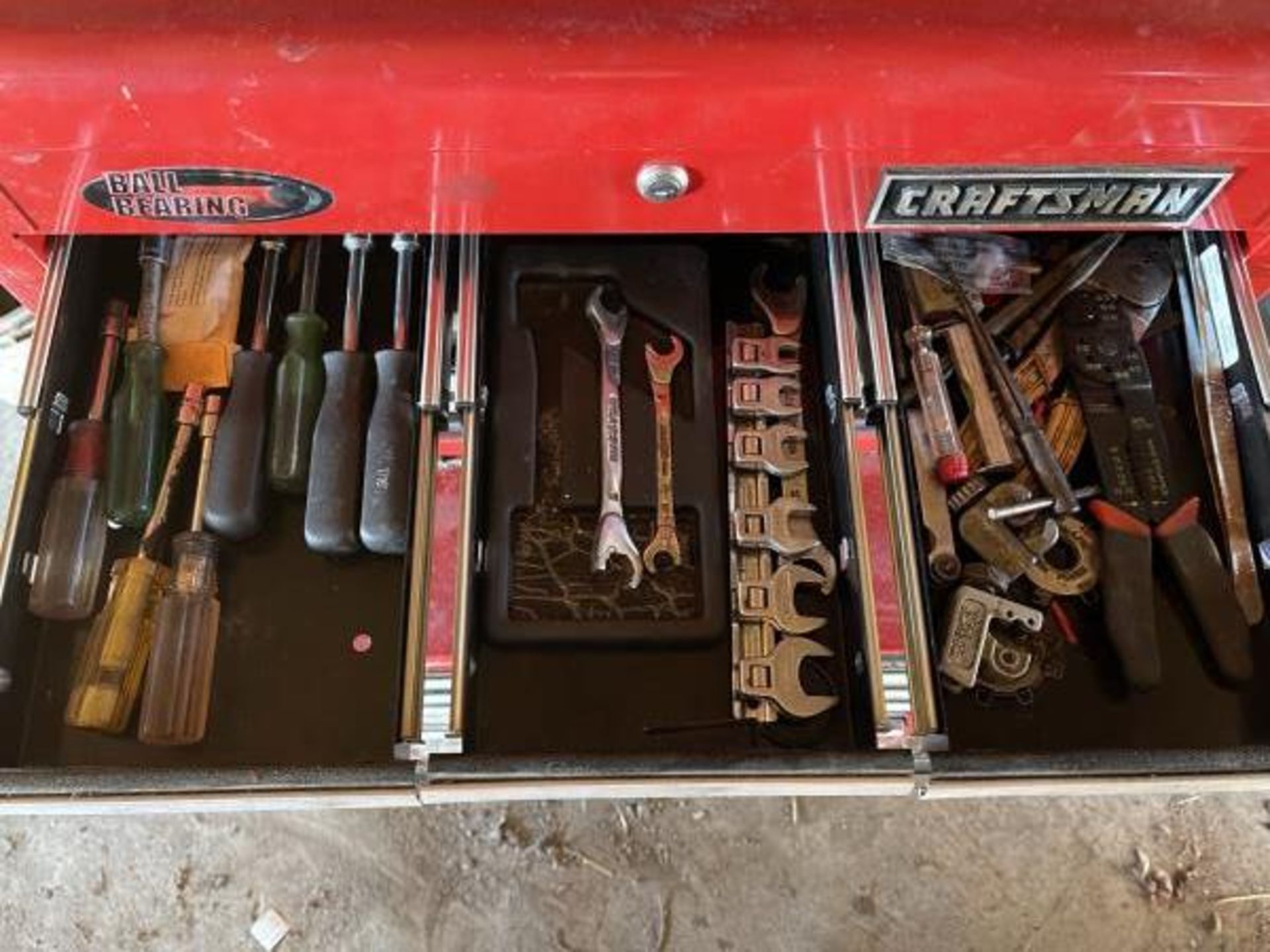 Craftsman Rolling Toolbox with Tools including Wrenches, Sockets, Screwdrivers, Pliers - Image 4 of 12