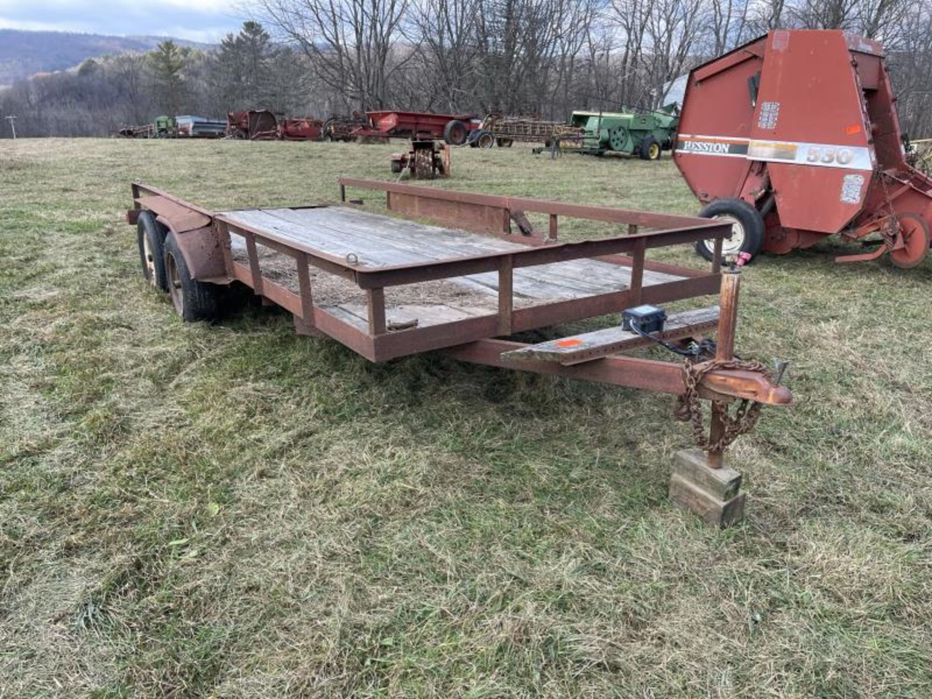 Landscape Trailer, Wooden Deck, Dual Axle, 2" Ball, 6'x15'