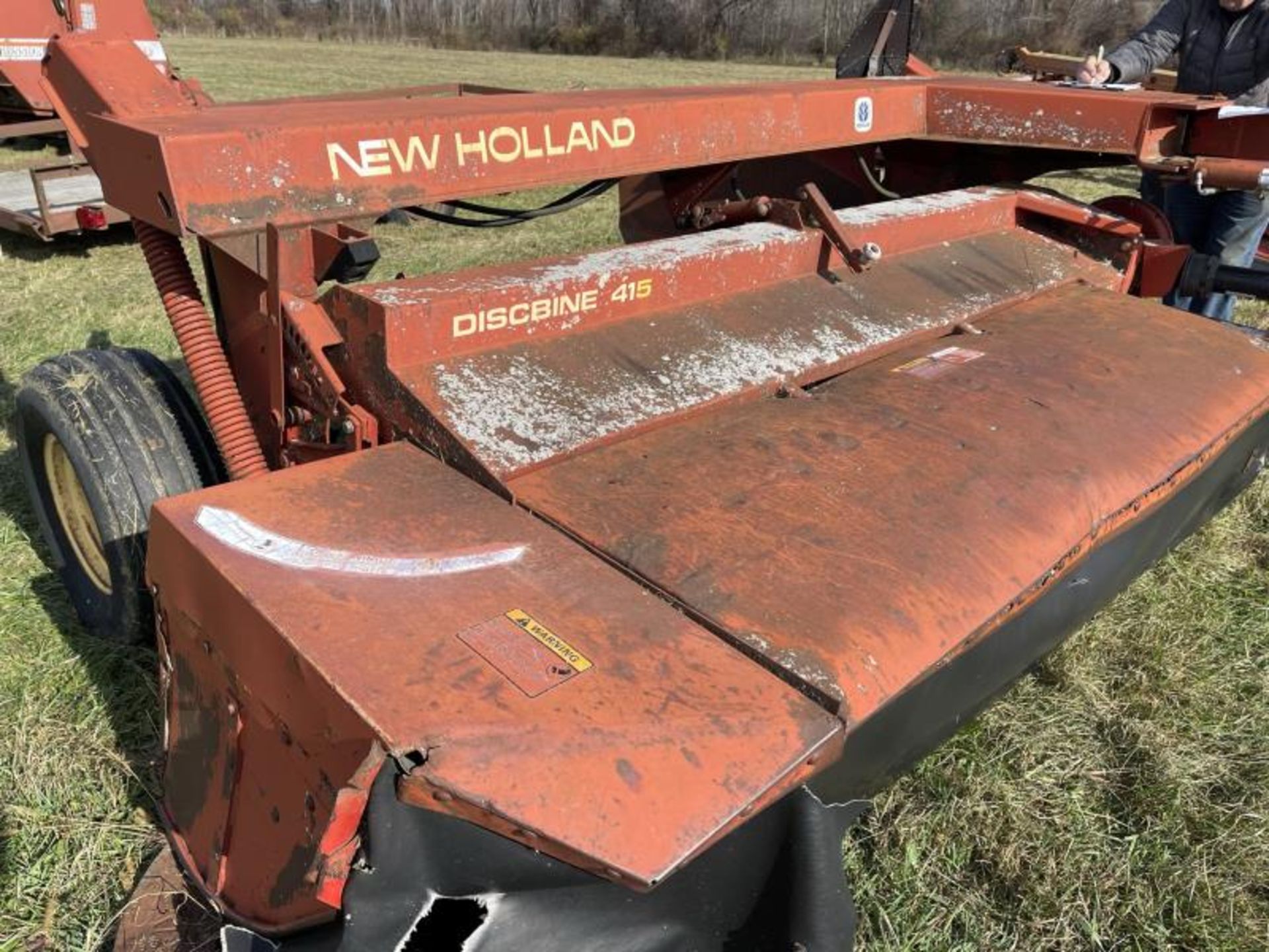 New Holland Discbine 415 Mower, Blown Hydraulic Hose, Gearbox Problem, SN: 891648Hose, Gearbox - Image 4 of 13