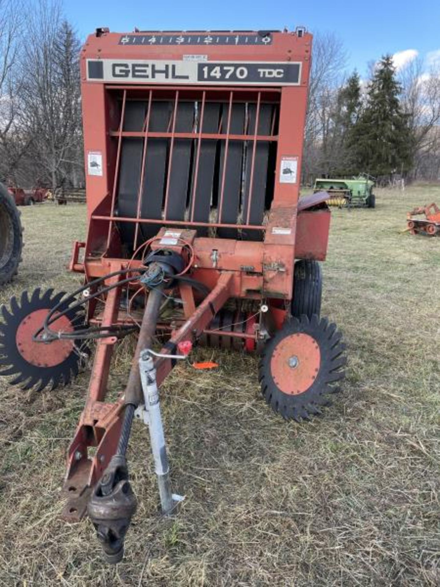 Gehl Round Hay Baler, RB1470TDC, SN: 19100