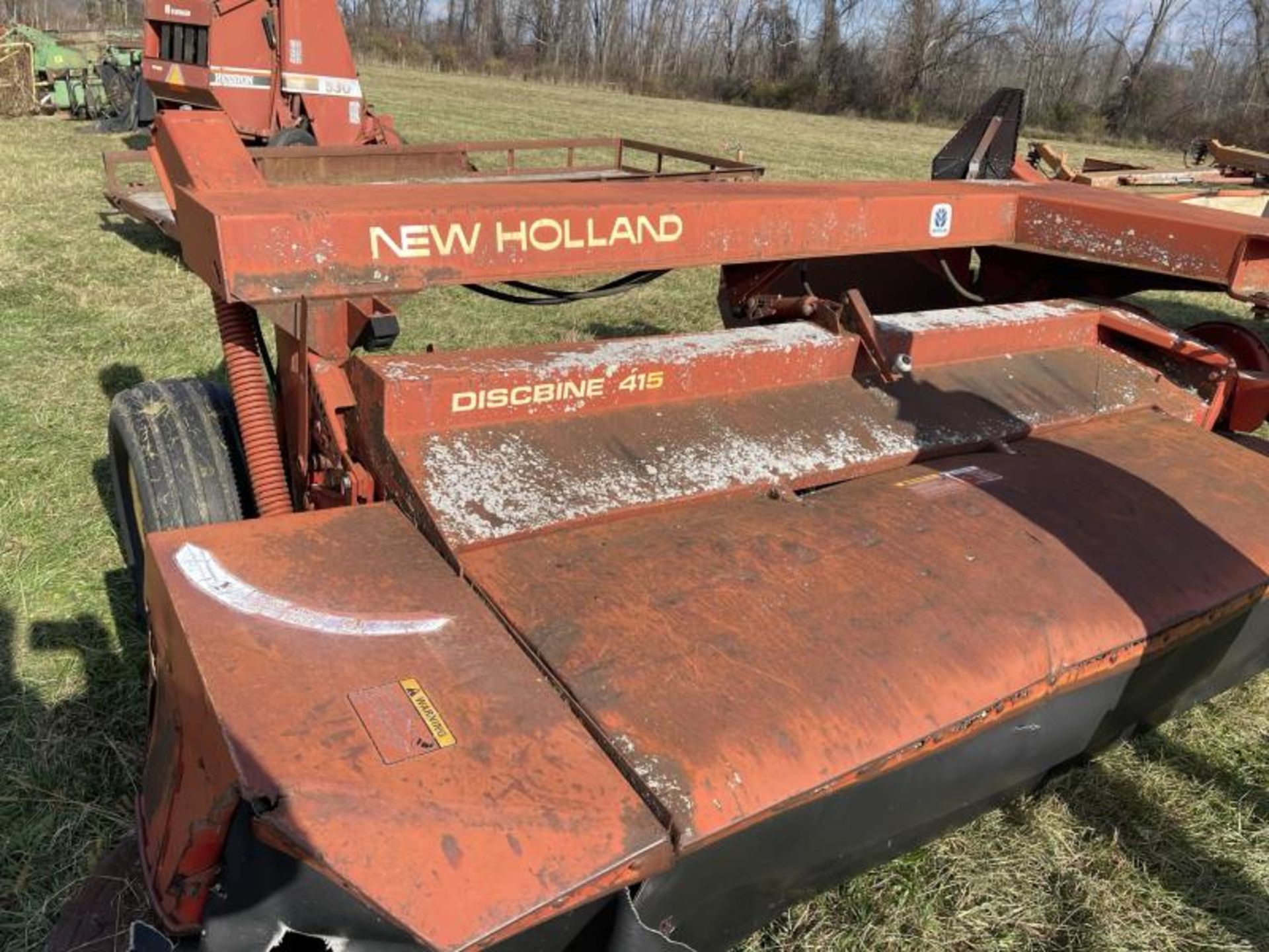 New Holland Discbine 415 Mower, Blown Hydraulic Hose, Gearbox Problem, SN: 891648Hose, Gearbox - Image 3 of 13