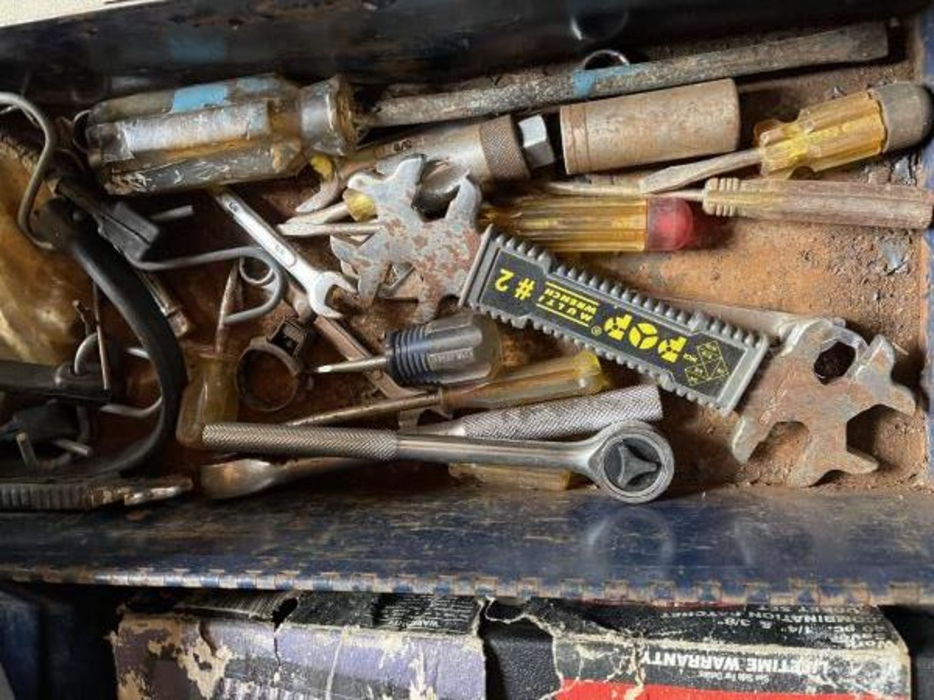 Blue Tool Box, Socket Set, Screwdrivers - Image 3 of 4