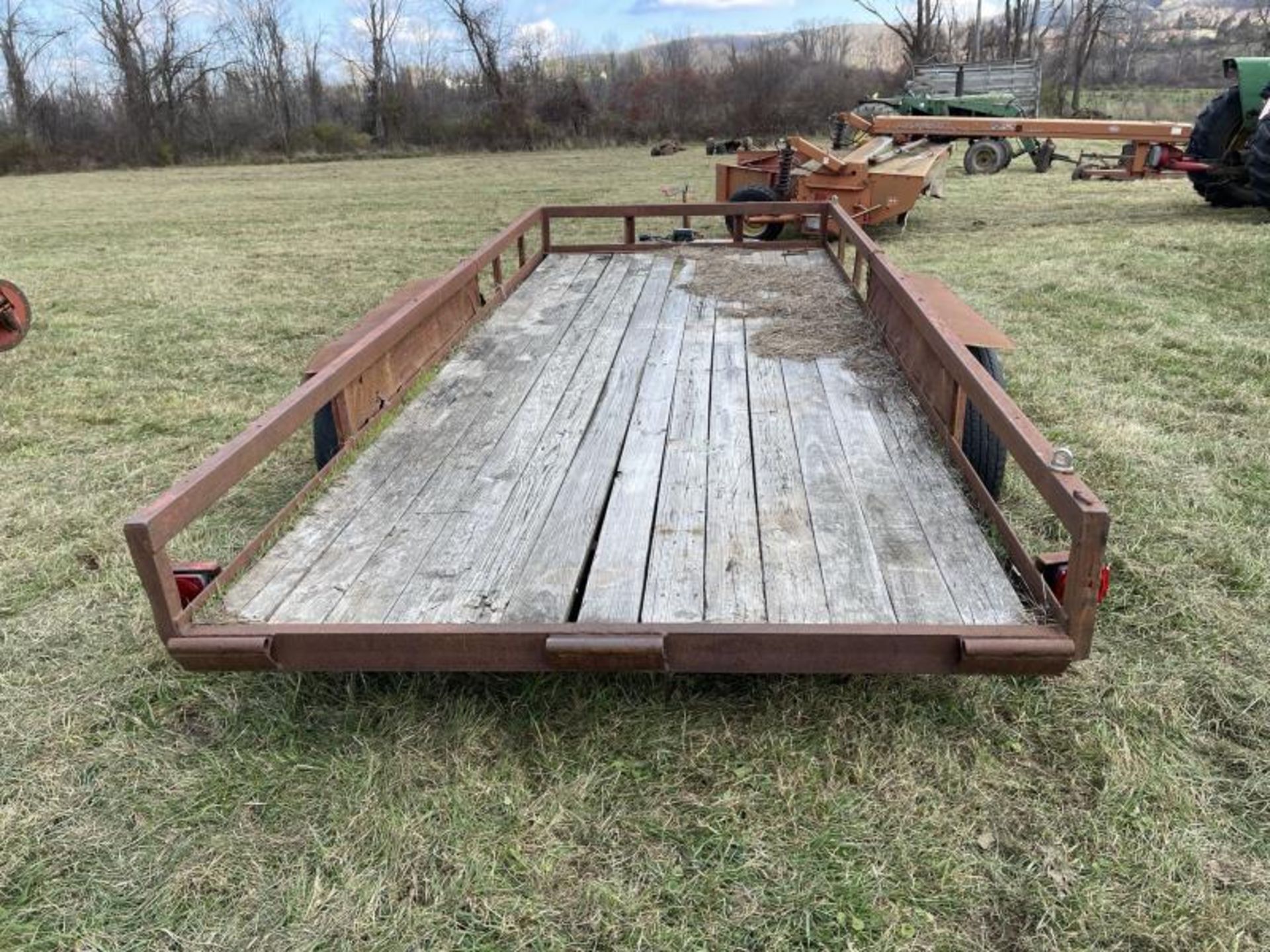 Landscape Trailer, Wooden Deck, Dual Axle, 2" Ball, 6'x15' - Image 6 of 7