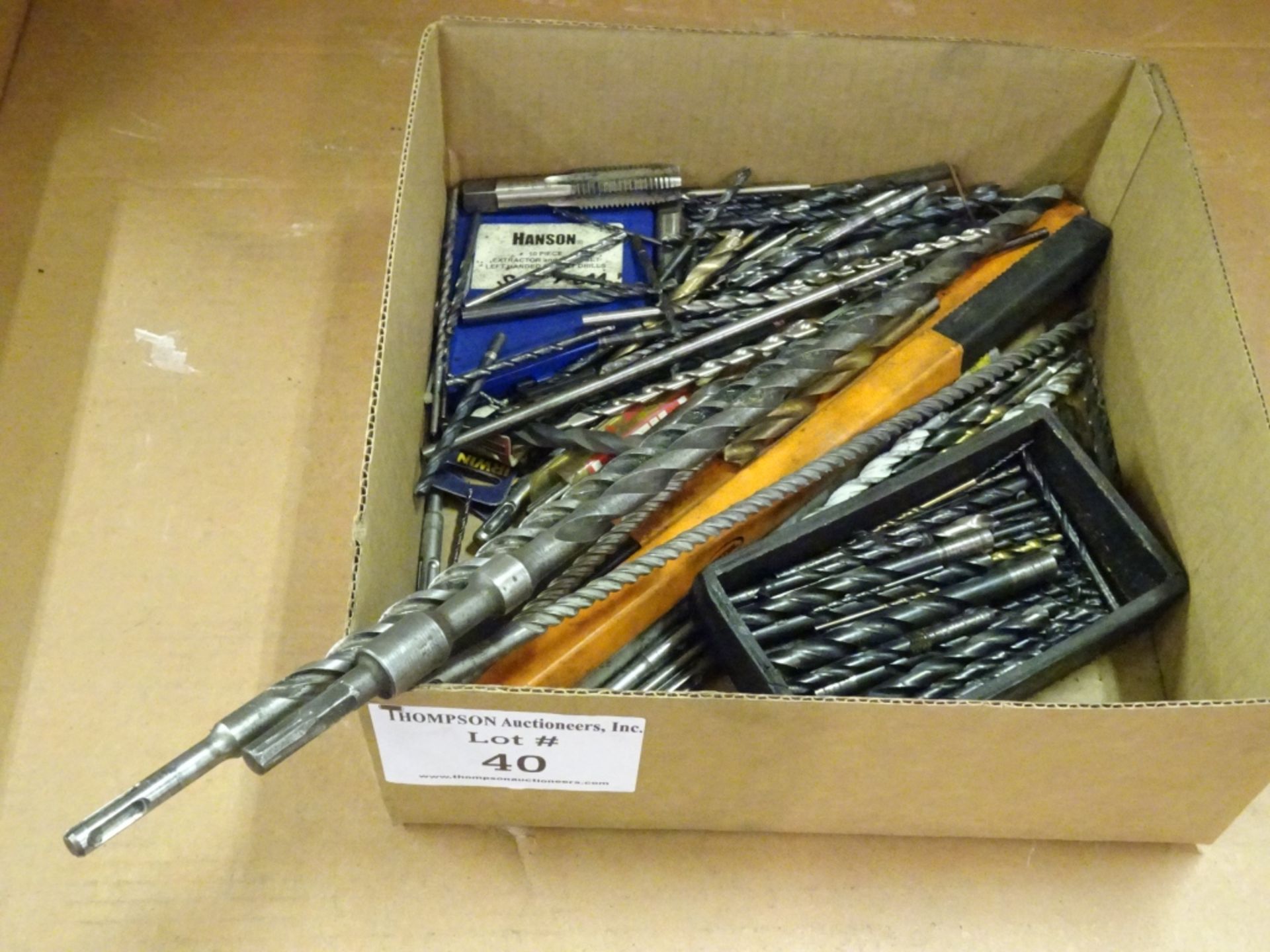 Lot Box of Various Sized and Style Drill Bits