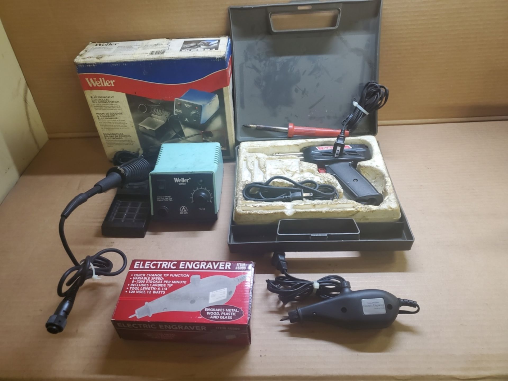 (1) Weller WES51 Soldering Station Soldering Iron, Iron Stand, And Box, (1) Weller 8200 Soldering - Image 2 of 6