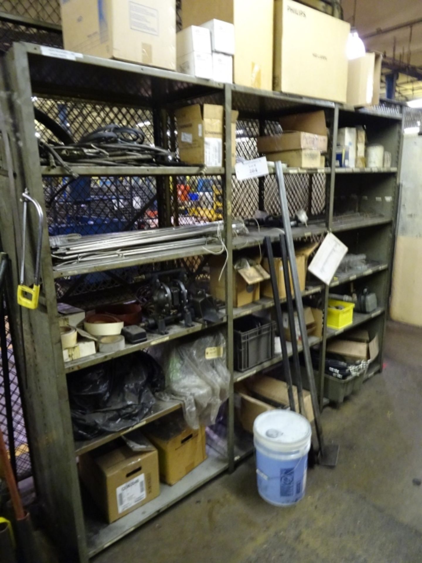 (3) Sections of Shelving Unit and Contents Including But Limited To; Various Sized Platinum Heaters,