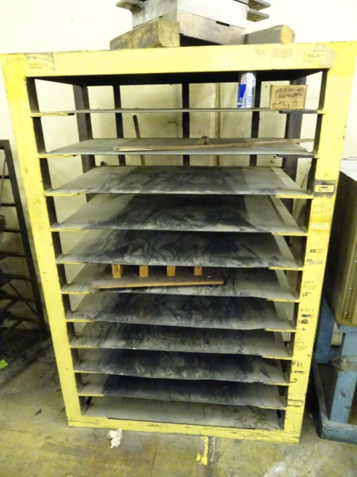 (14) Various Sized Heavy Duty Steel Mold Racks With No Contents - Image 3 of 6