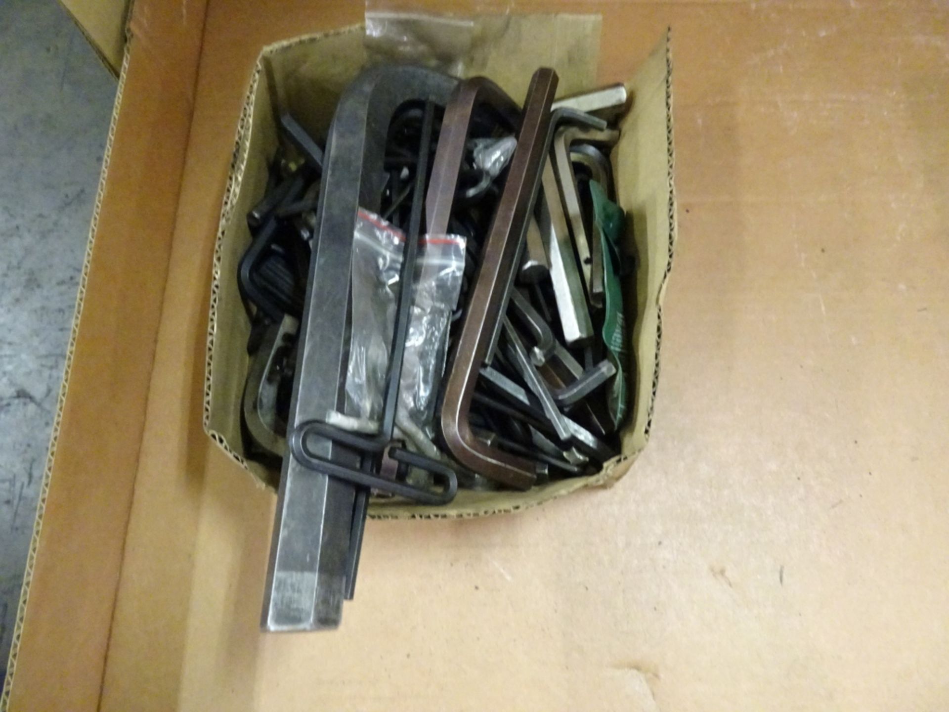 Lot Box of Various Sized Allen Wrenches