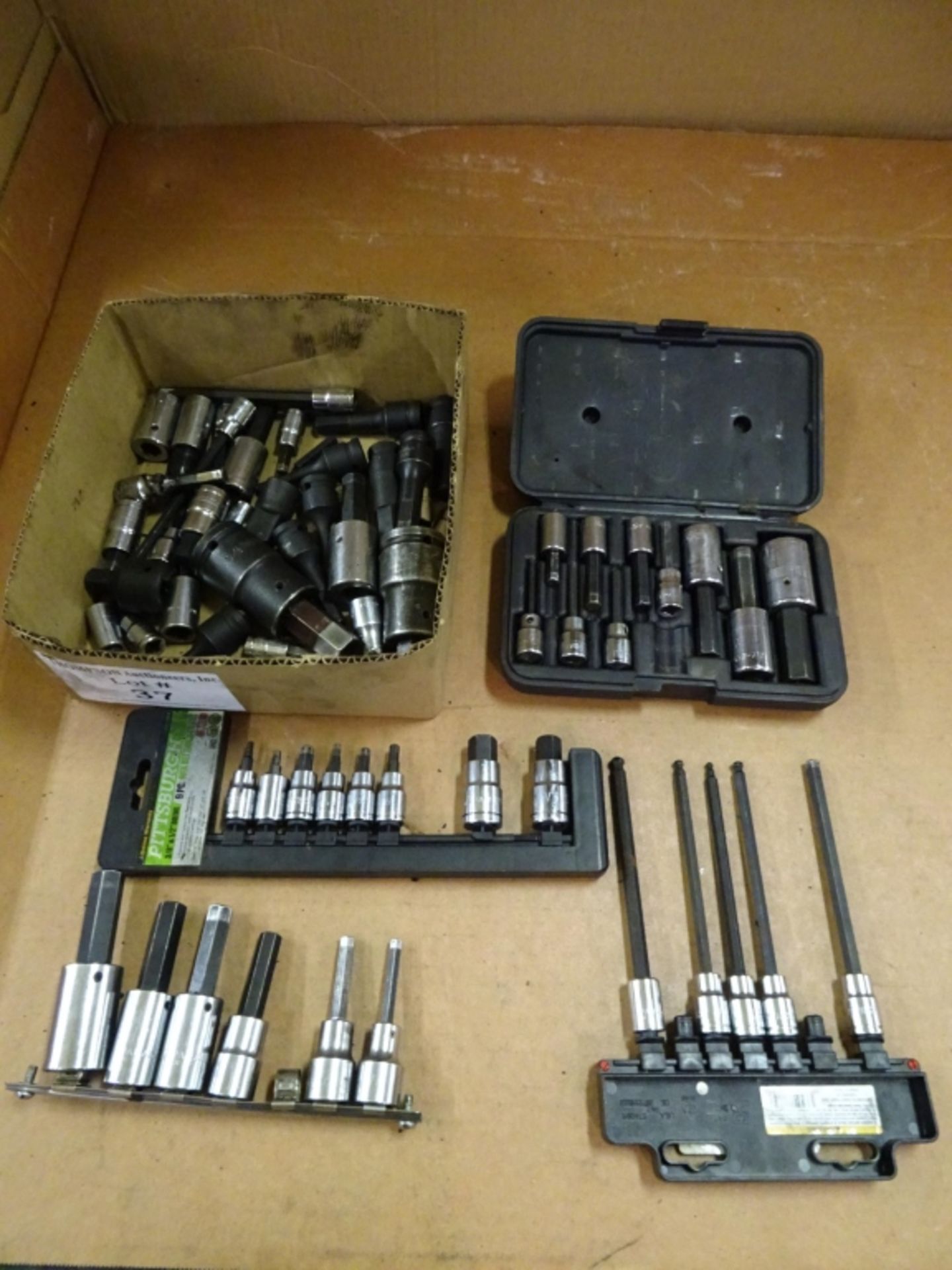 Box Lot Of Various Manufacturer, Size, and Style Allen and Hex Sockets - Image 2 of 3