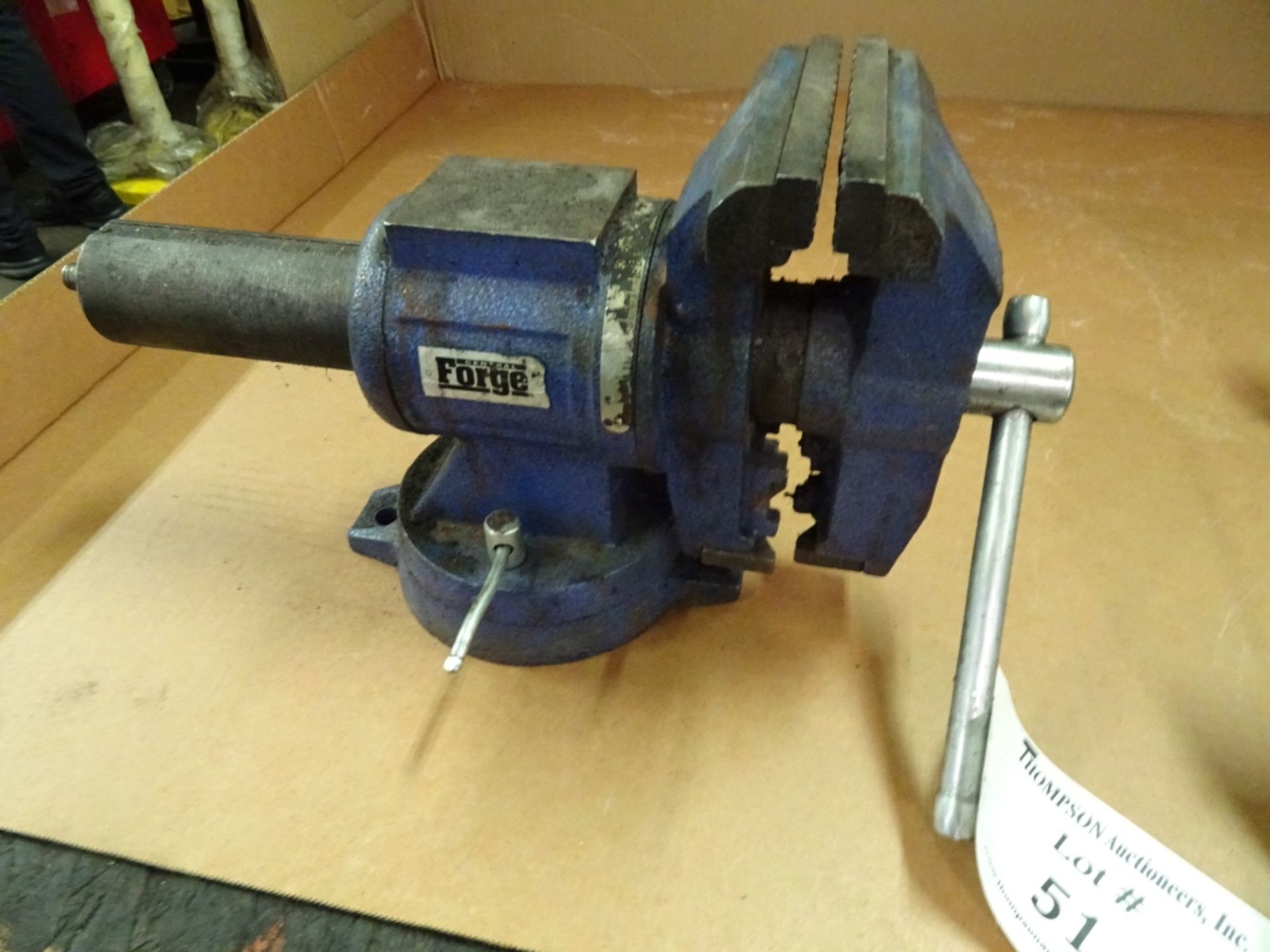 Forge 4" Bench Vise With Pipe Clamp and Swivel Base