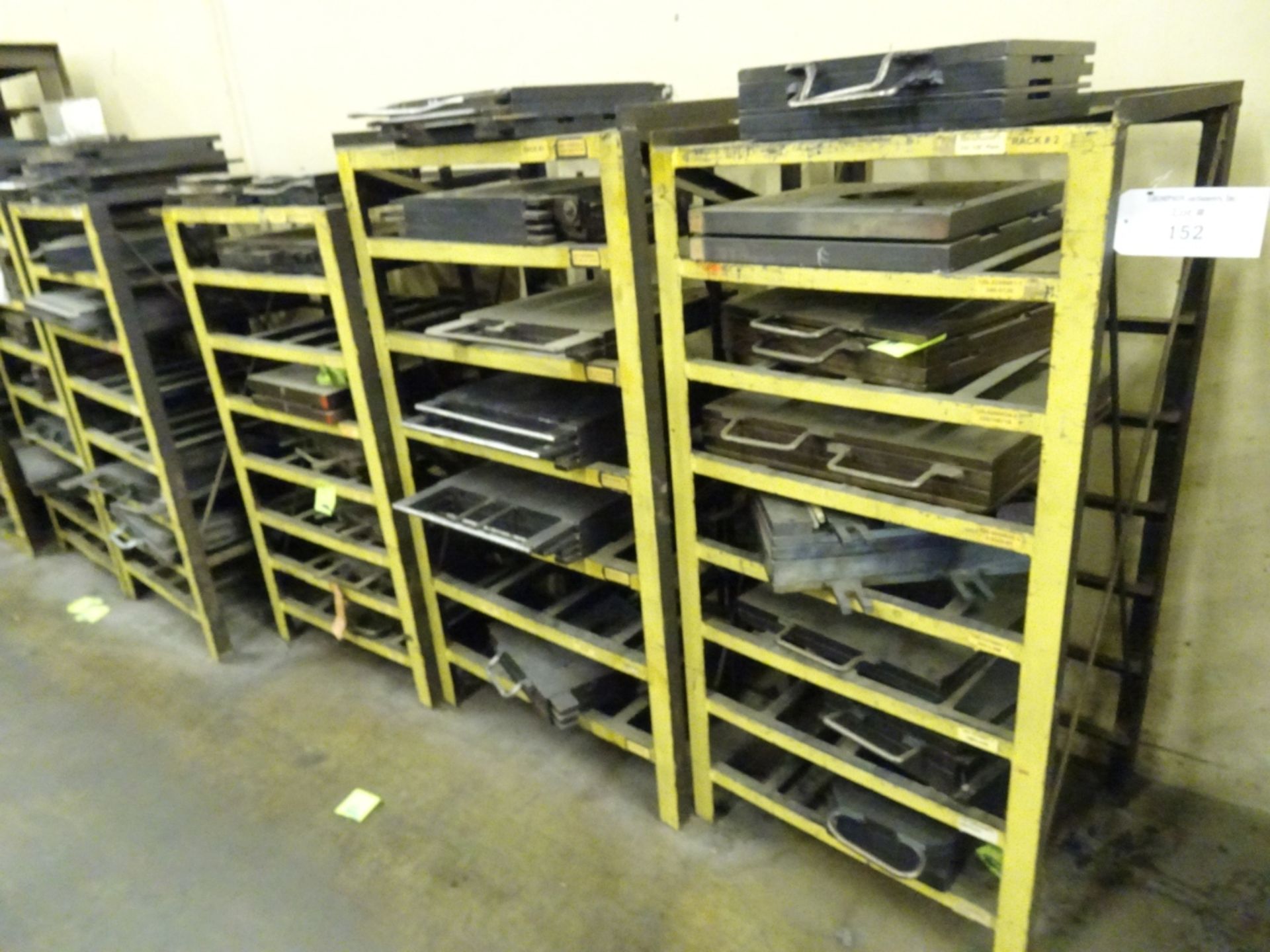 (14) Various Sized Heavy Duty Steel Mold Racks With No Contents - Image 4 of 6