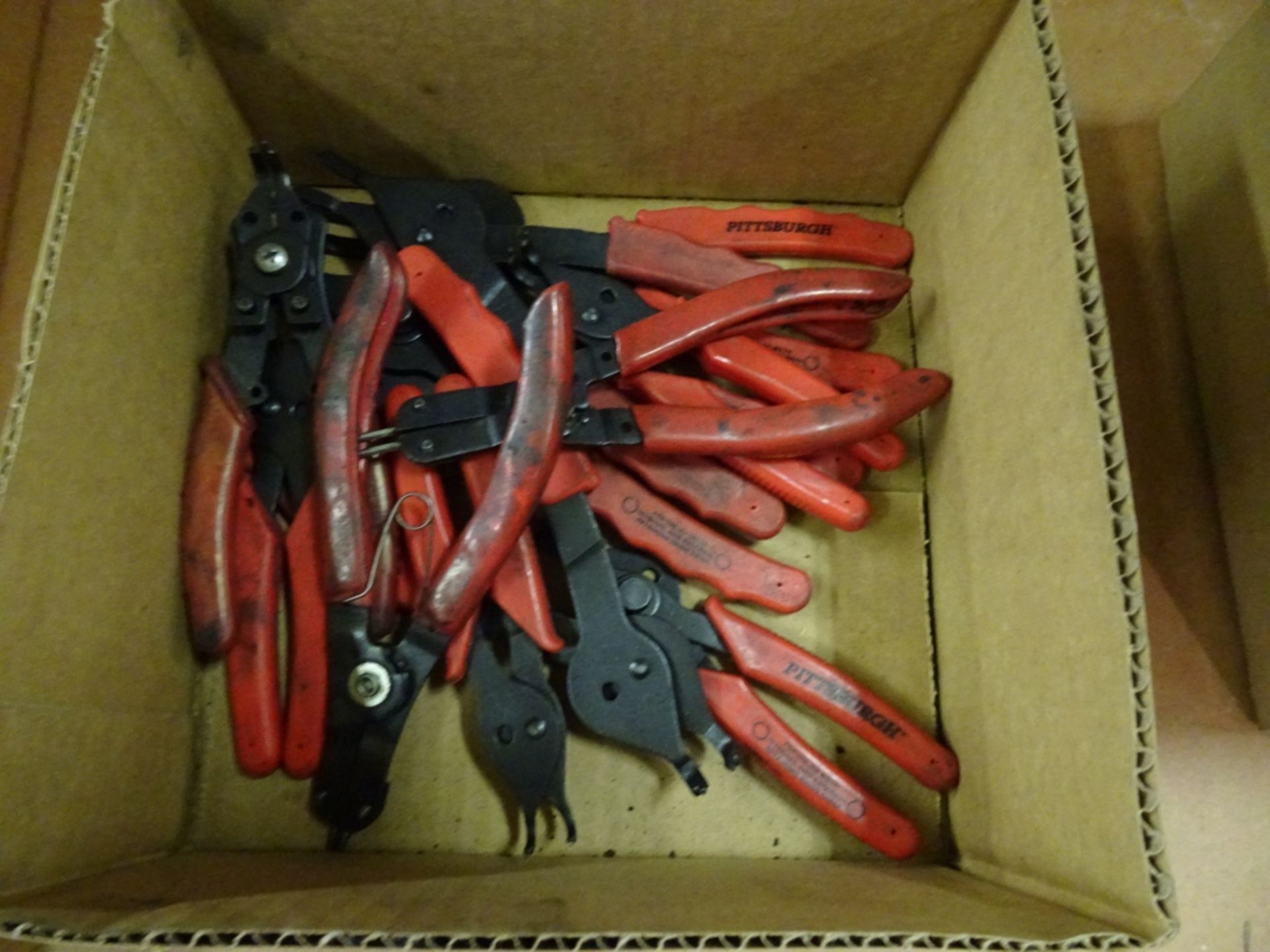 Lot Box of Snap Ring Pliers