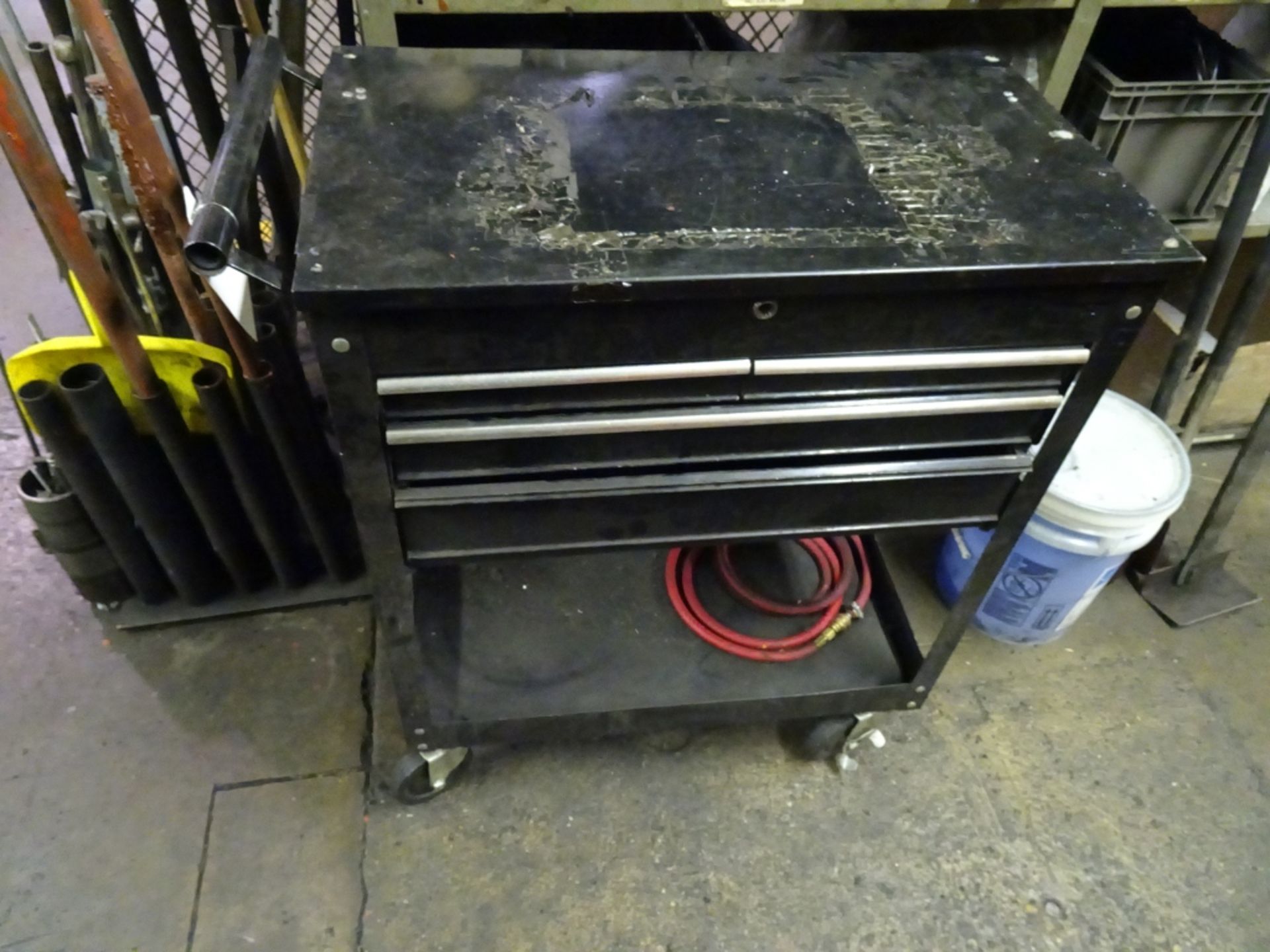 4-Drawer Roll Away Tool Box with Upper and Lower Shelving - Image 2 of 2