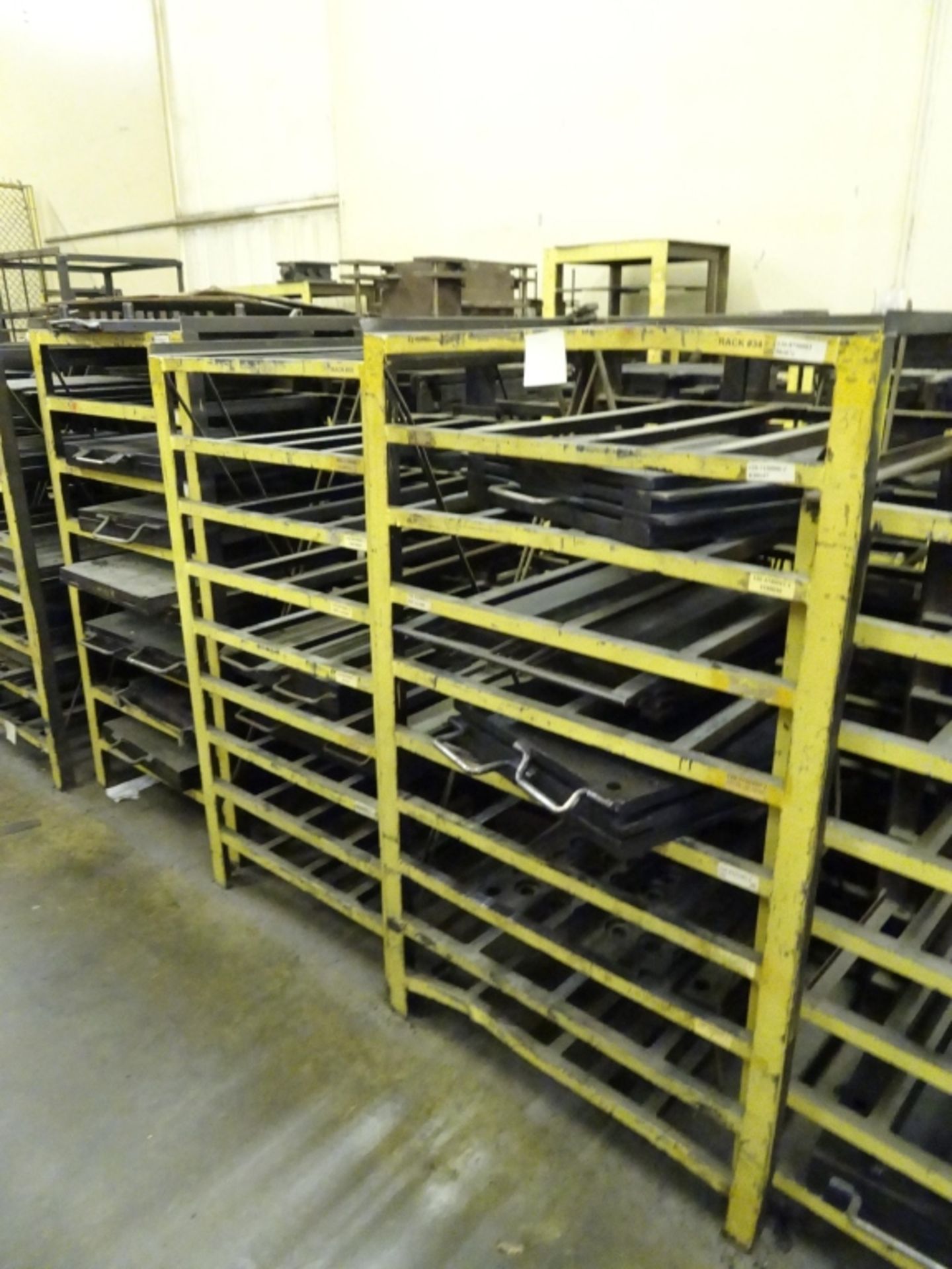 (13) Various Sized Heavy Duty Steel Mold Racks With No Contents - Image 4 of 6