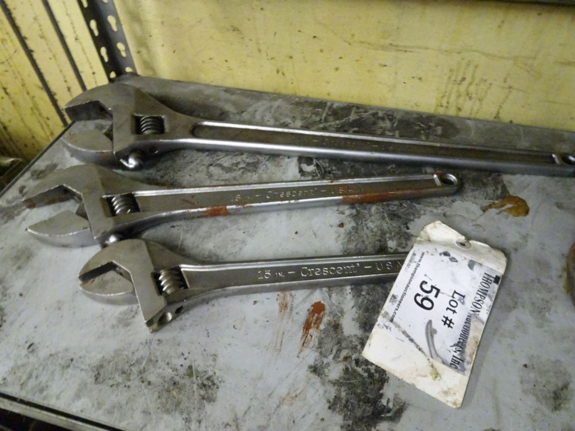 (3) Cresent Adjustable Wrenches Sizes 24", 18", 15" - Image 2 of 2