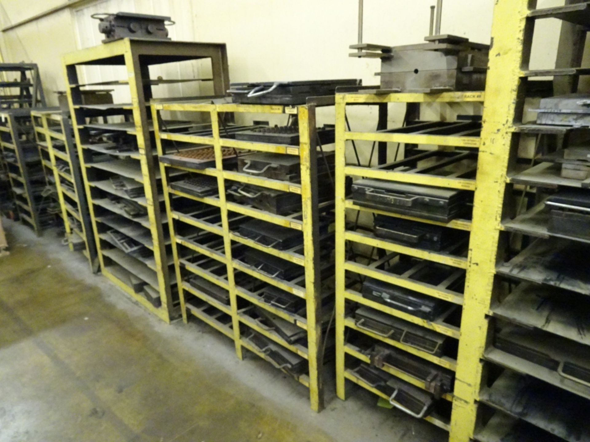 (14) Various Sized Heavy Duty Steel Mold Racks With No Contents - Image 6 of 6