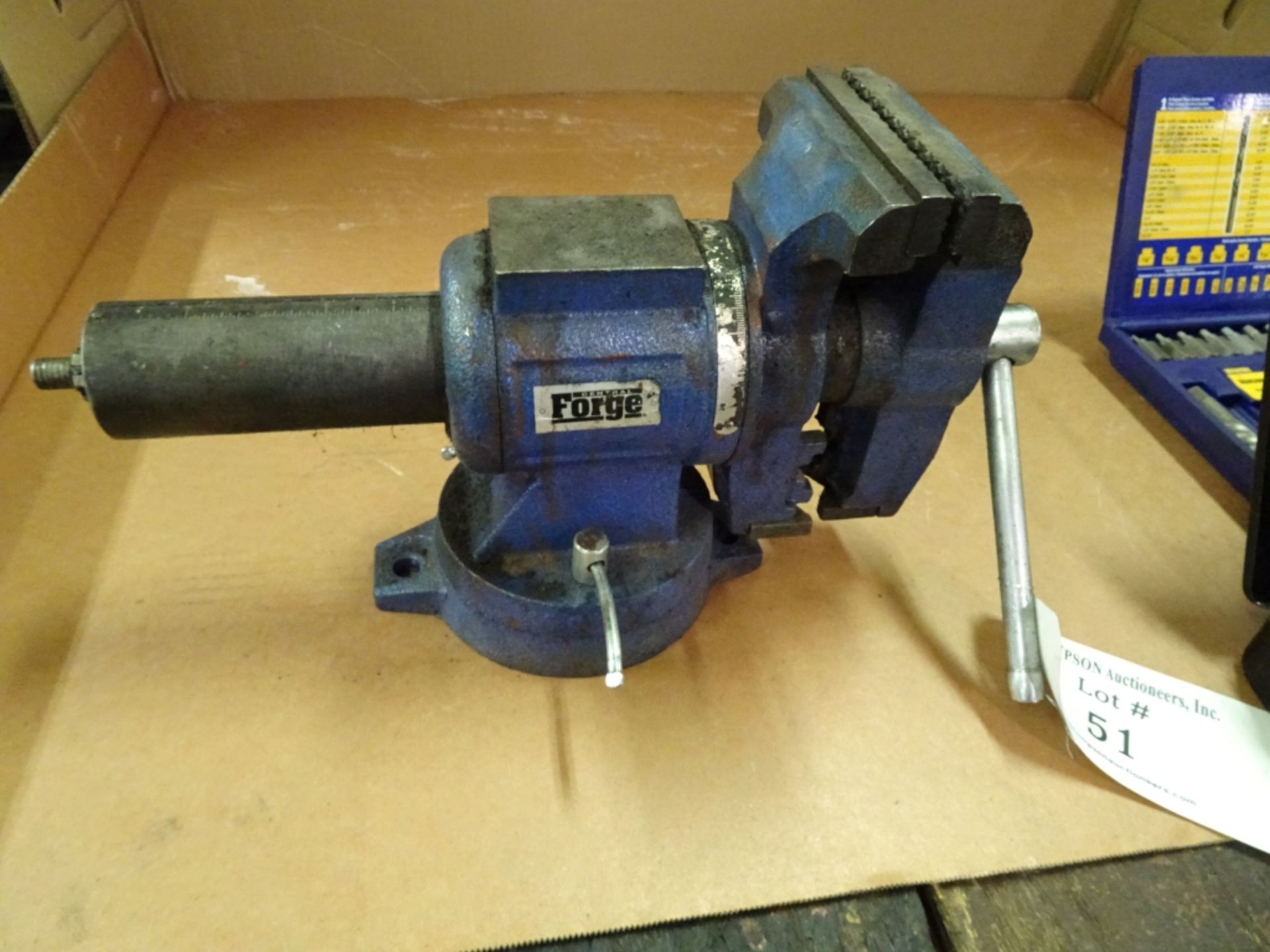 Forge 4" Bench Vise With Pipe Clamp and Swivel Base - Image 3 of 3