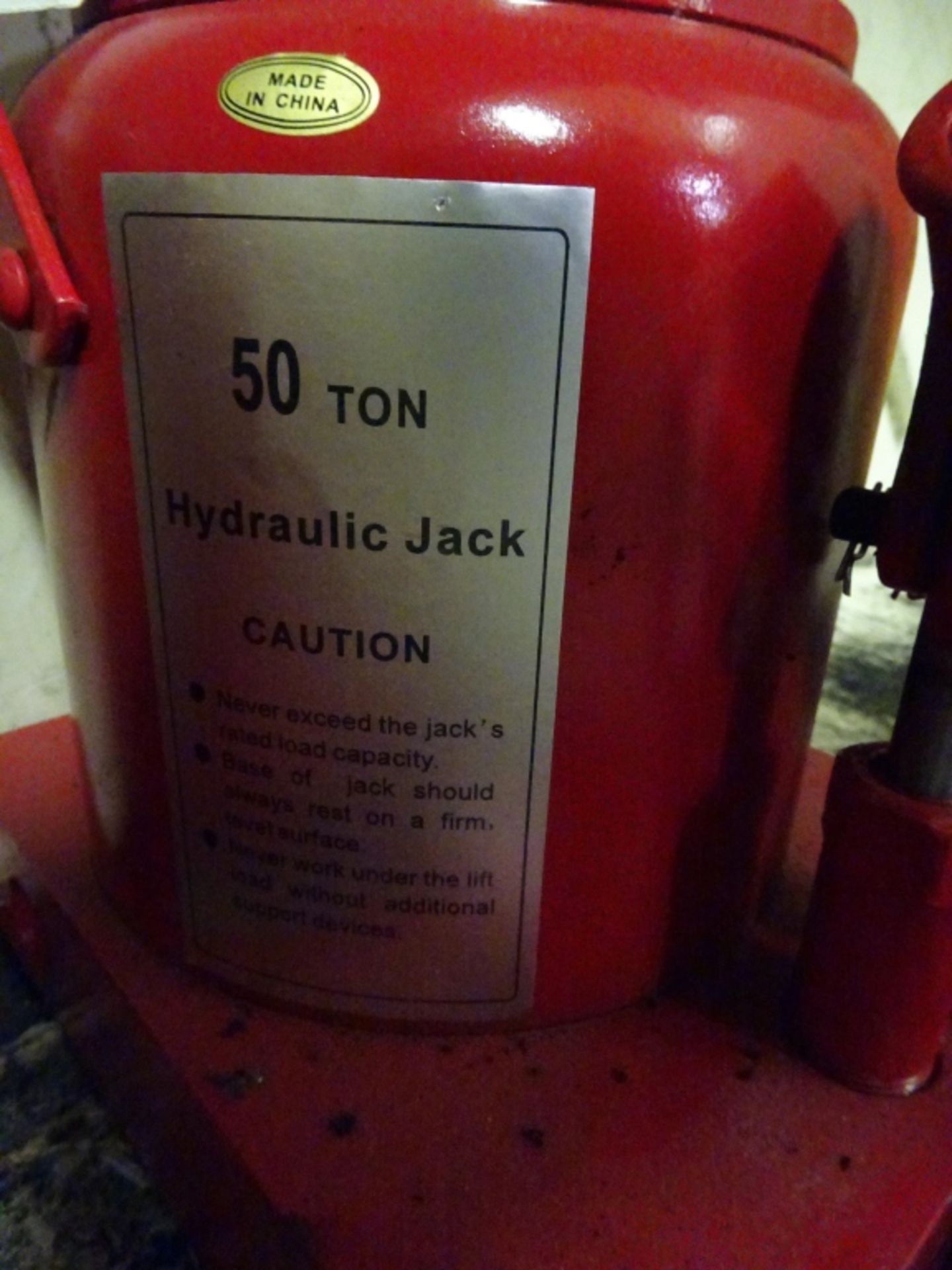 50-Ton Hydraulic Pump Jack - Image 2 of 2