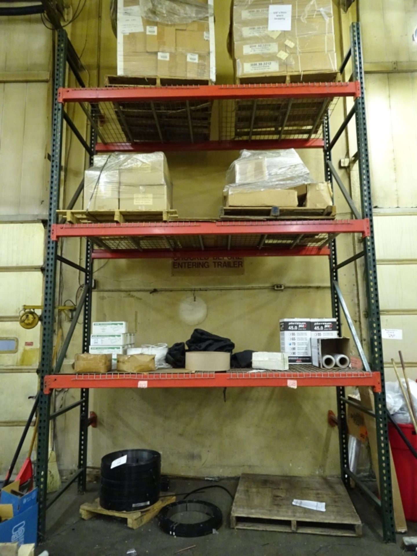 (9) Sections of Medium Duty Industrial Tear Drop Style Pallet Racking With (16) Approx 16' Uprights, - Image 4 of 4