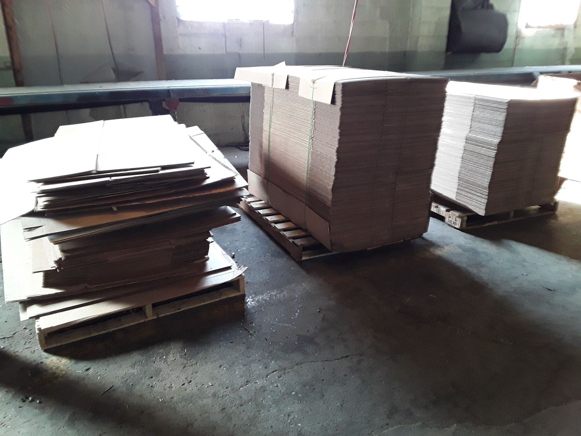 (3) Skids of Cardboard