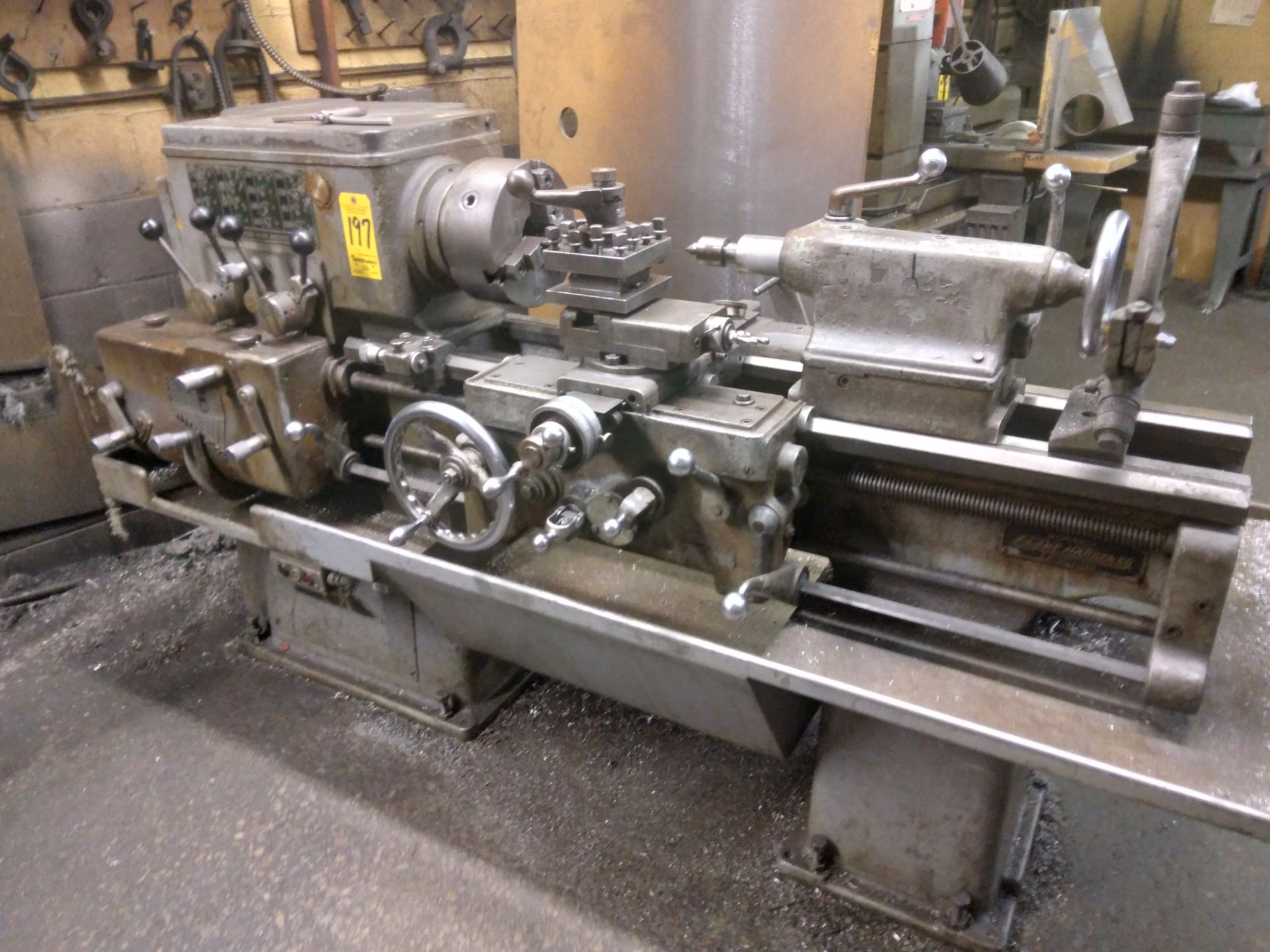 Monarch Model K Engine Lathe, 14” X 30”, s/n 46875, 10” 3-Jaw Chuck, Steady Rest