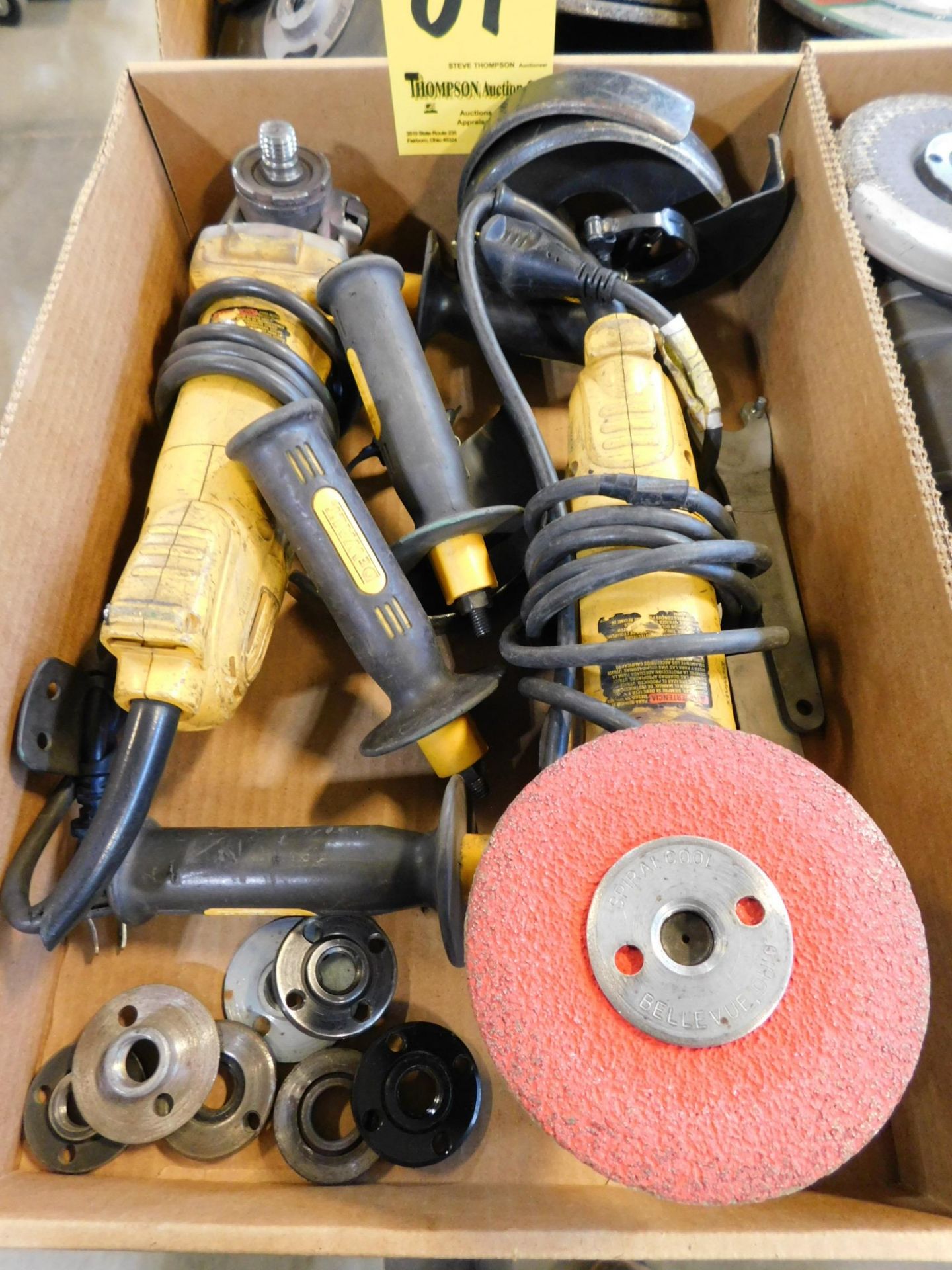 (2) Dewalt 4 1/2" Right Angle Grinders