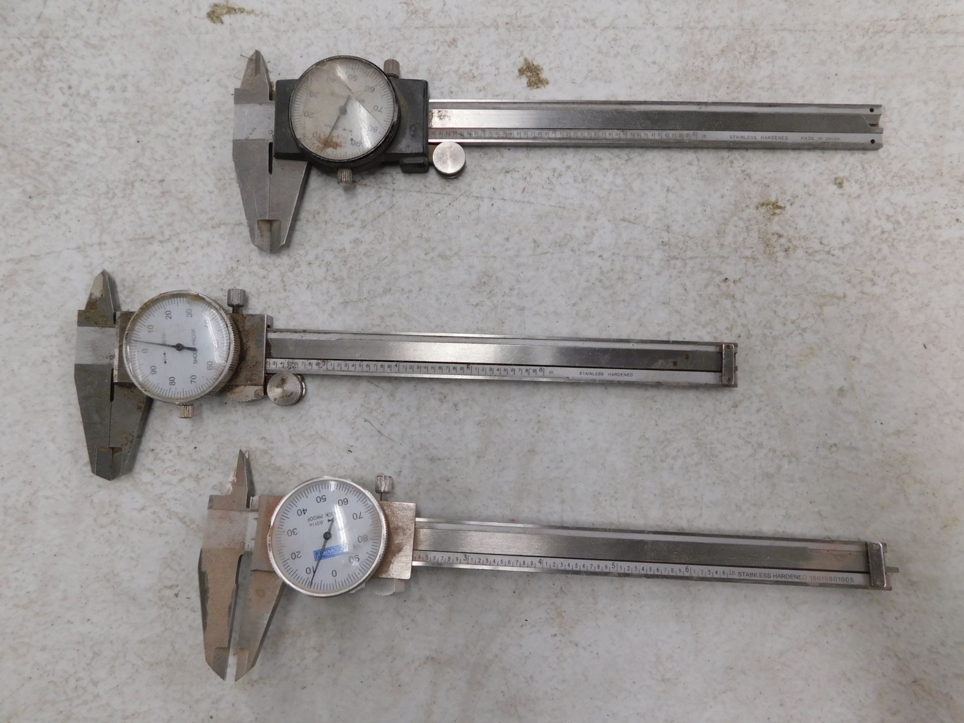 (3) 6" Dial Calipers