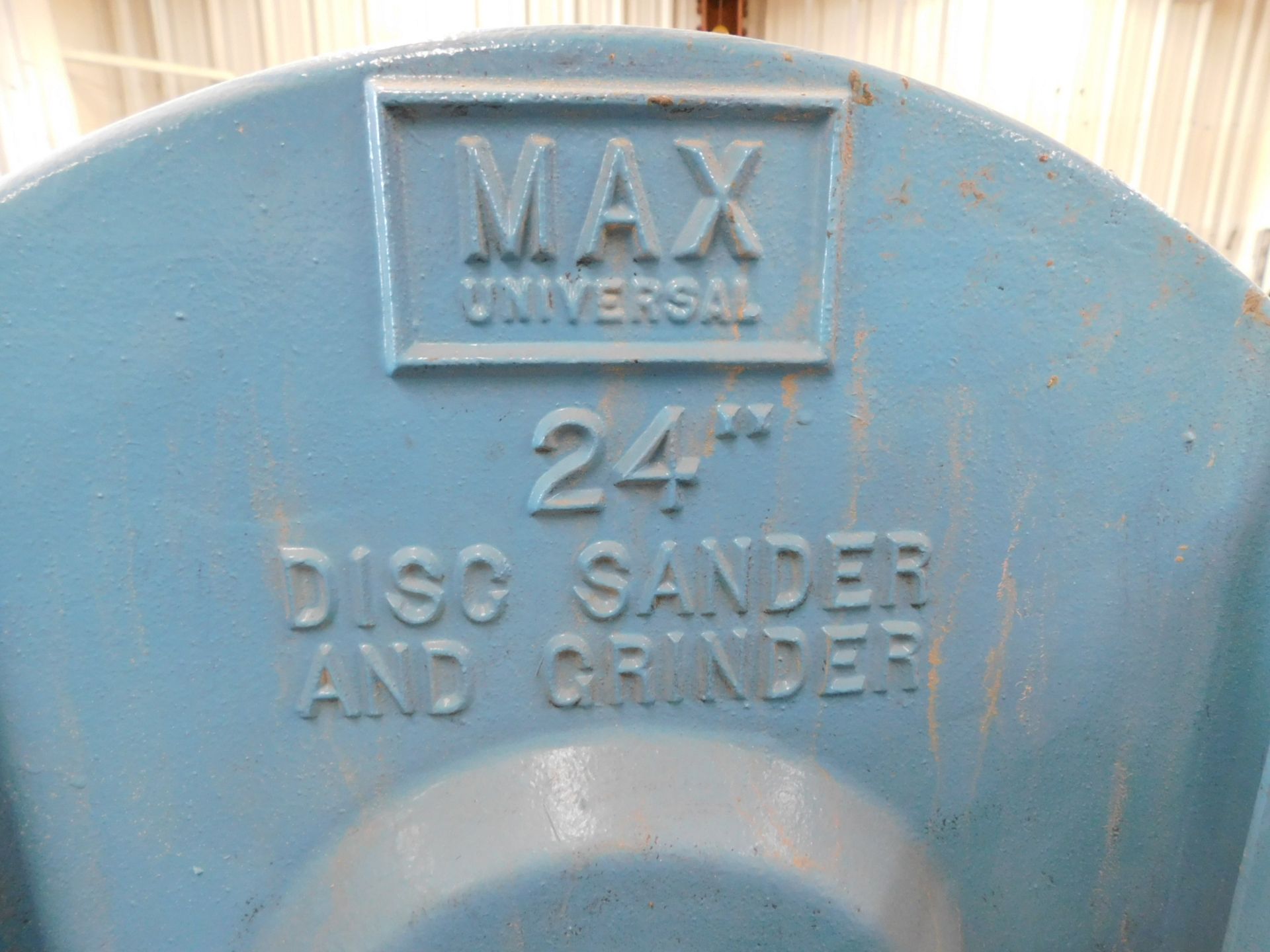 Max Universal 24" Disc Sander with Micrometer Infeed Table, 2 HP, 3 phs. - Image 9 of 12