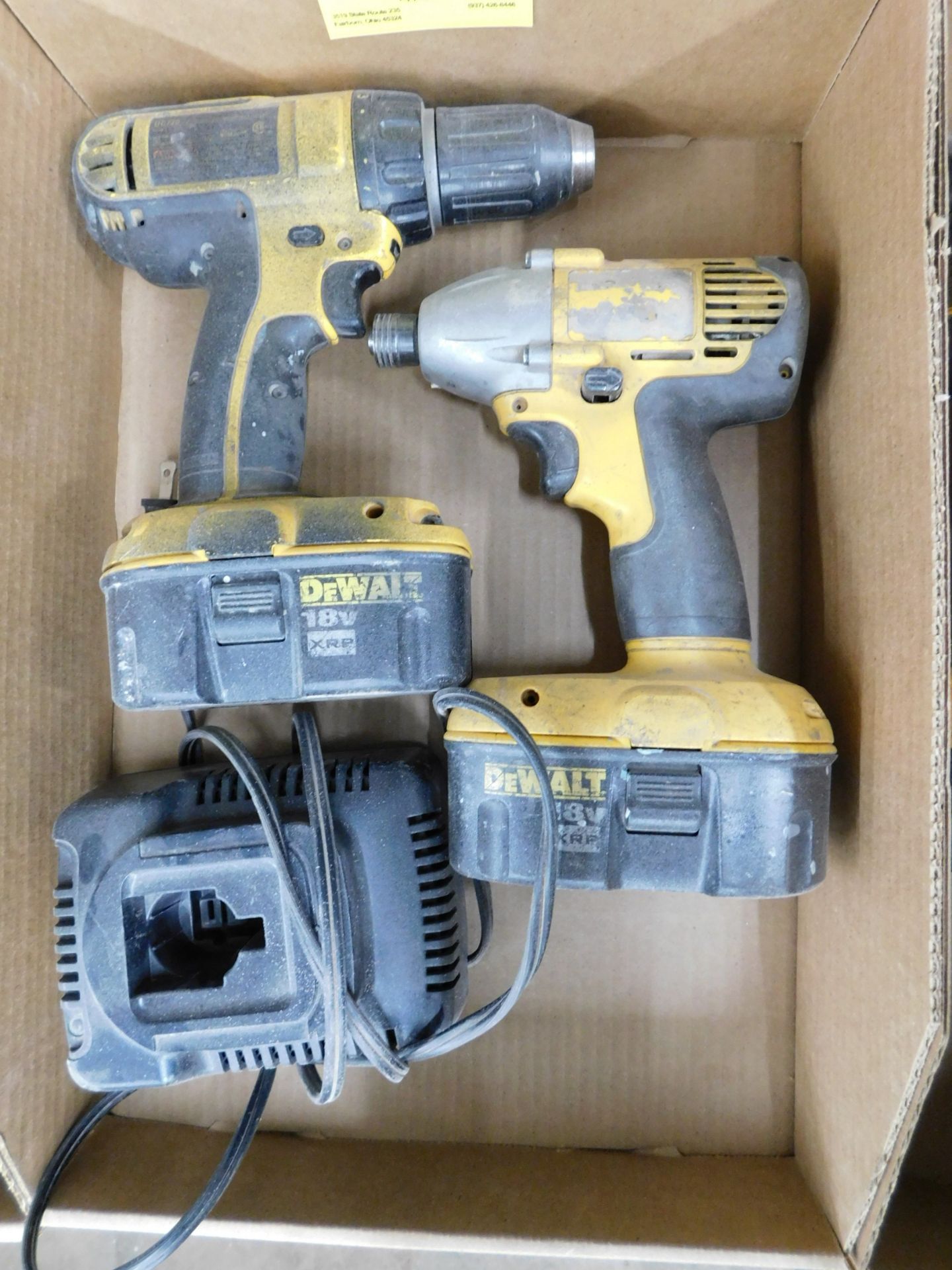 Dewalt Impact Driver and Dewalt Cordless Drill with Charger, 18V