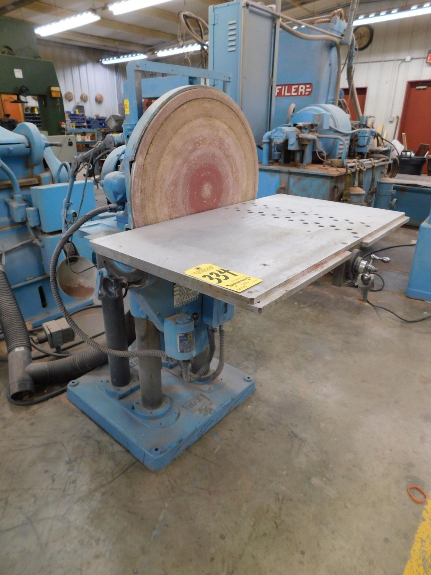 Max Universal 24" Disc Sander with Micrometer Infeed Table, 2 HP, 3 phs.