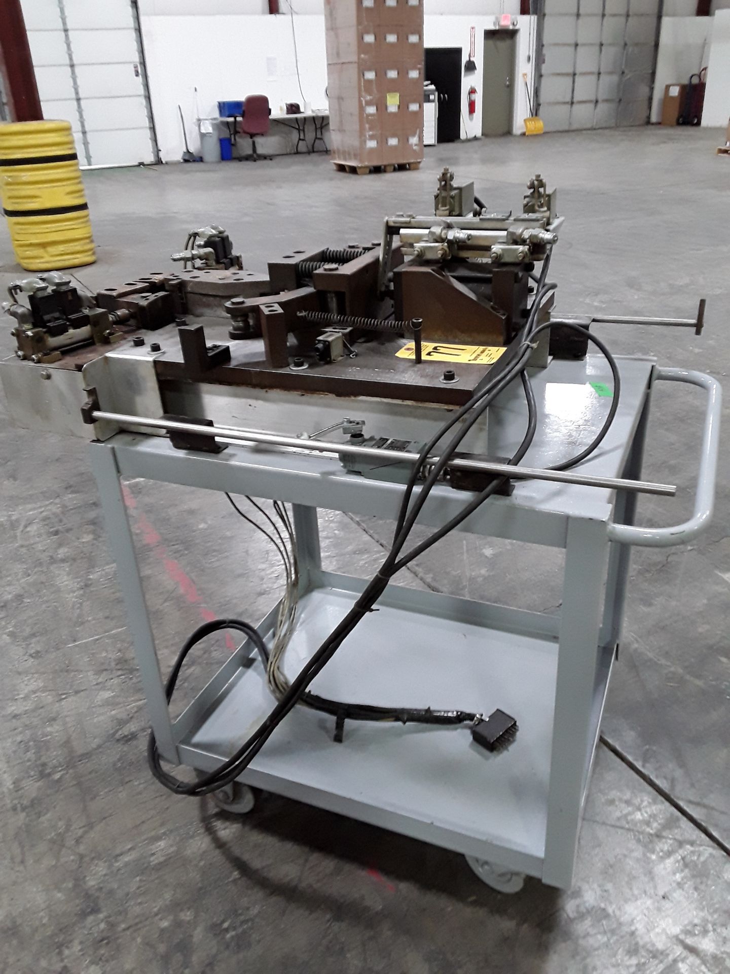 Custom Built Hydraulic Bender, No Hydraulic Unit, Mounted on Cart, Address for Inspection and Pick