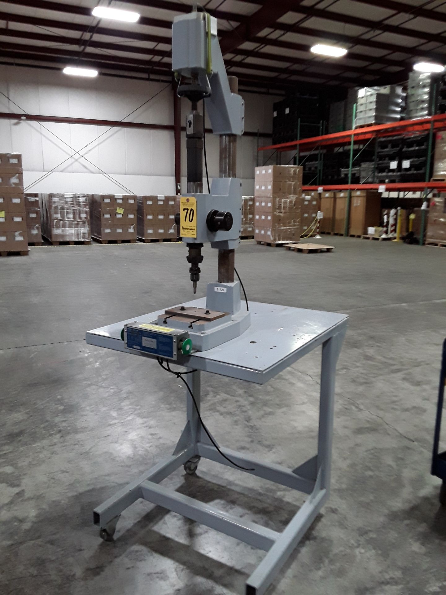 Mecco Machine Model MC-30D Marking Machine, s/n 15440, with Stand on Casters, Address for Inspection