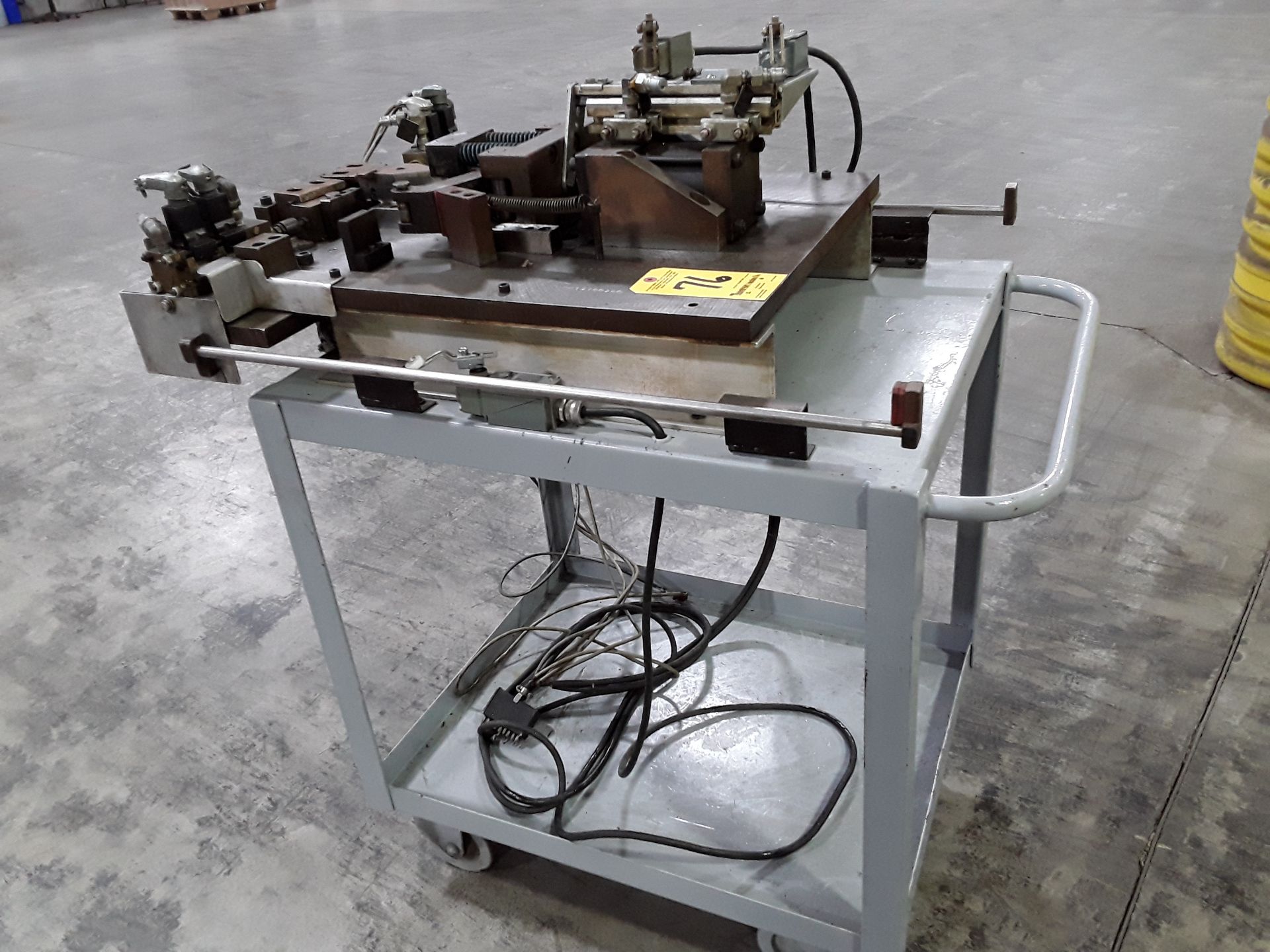 Custom Built Hydraulic Bender, No Hydraulic Unit, Mounted on Cart, Address for Inspection and Pick