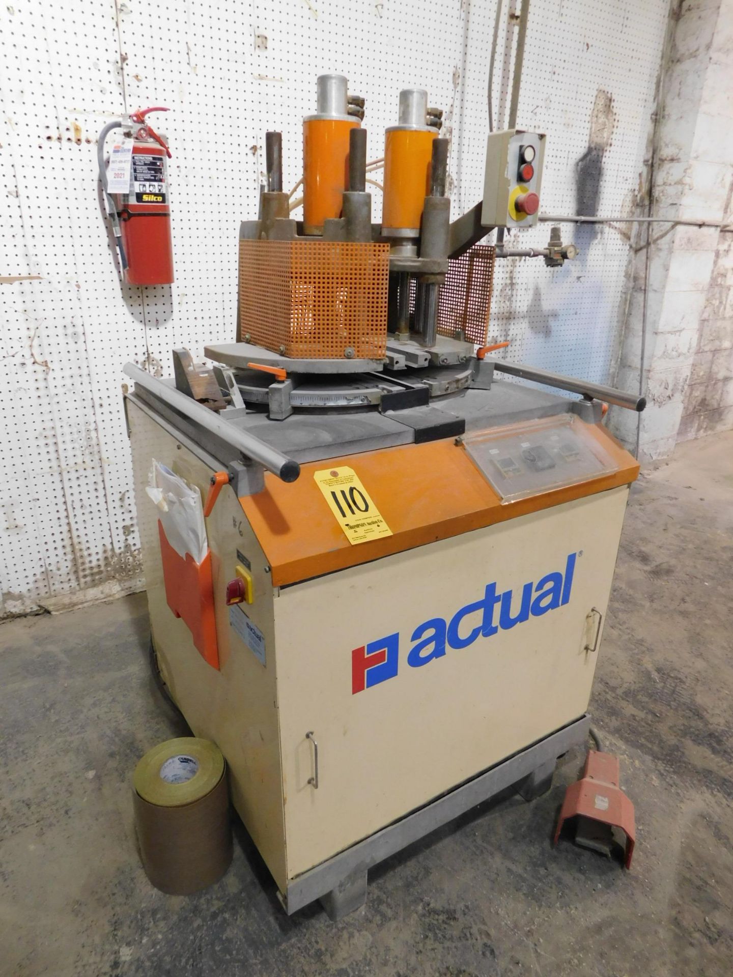 Greller Model Actual A-100-S Single Point Sash and Frame Welder, s/n M15-3490, New 1992, Rebuilt