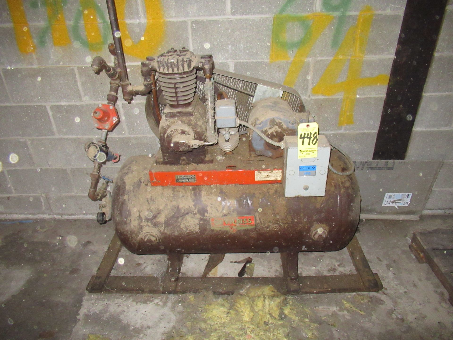 DeVilbiss 2 HP Tank-Mounted Air Compressor, 3 phs.