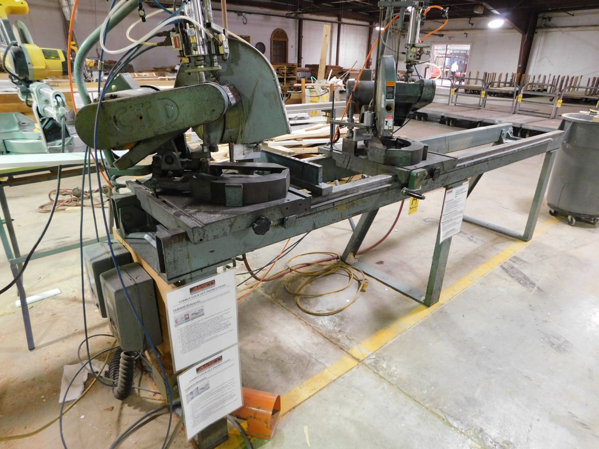 CTD Model DM200 Double Head Miter and Trim Saw, s/n 687, 0-45 Degree Miter, 12” Blade Capacity, ( - Image 6 of 11