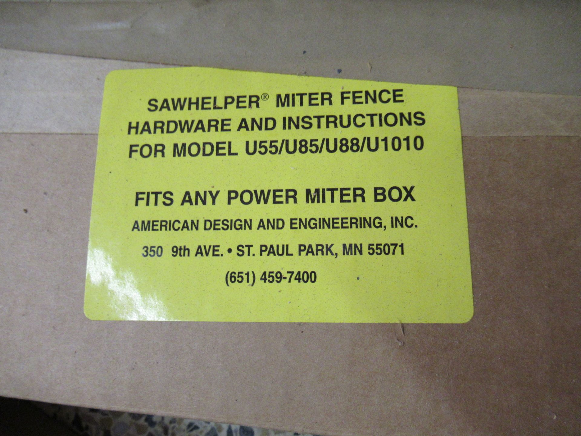 Saw Helper Miter Box Stand, Model LTS, Saw Helper Miter Fence Set, Model U85, and Installation - Image 4 of 5