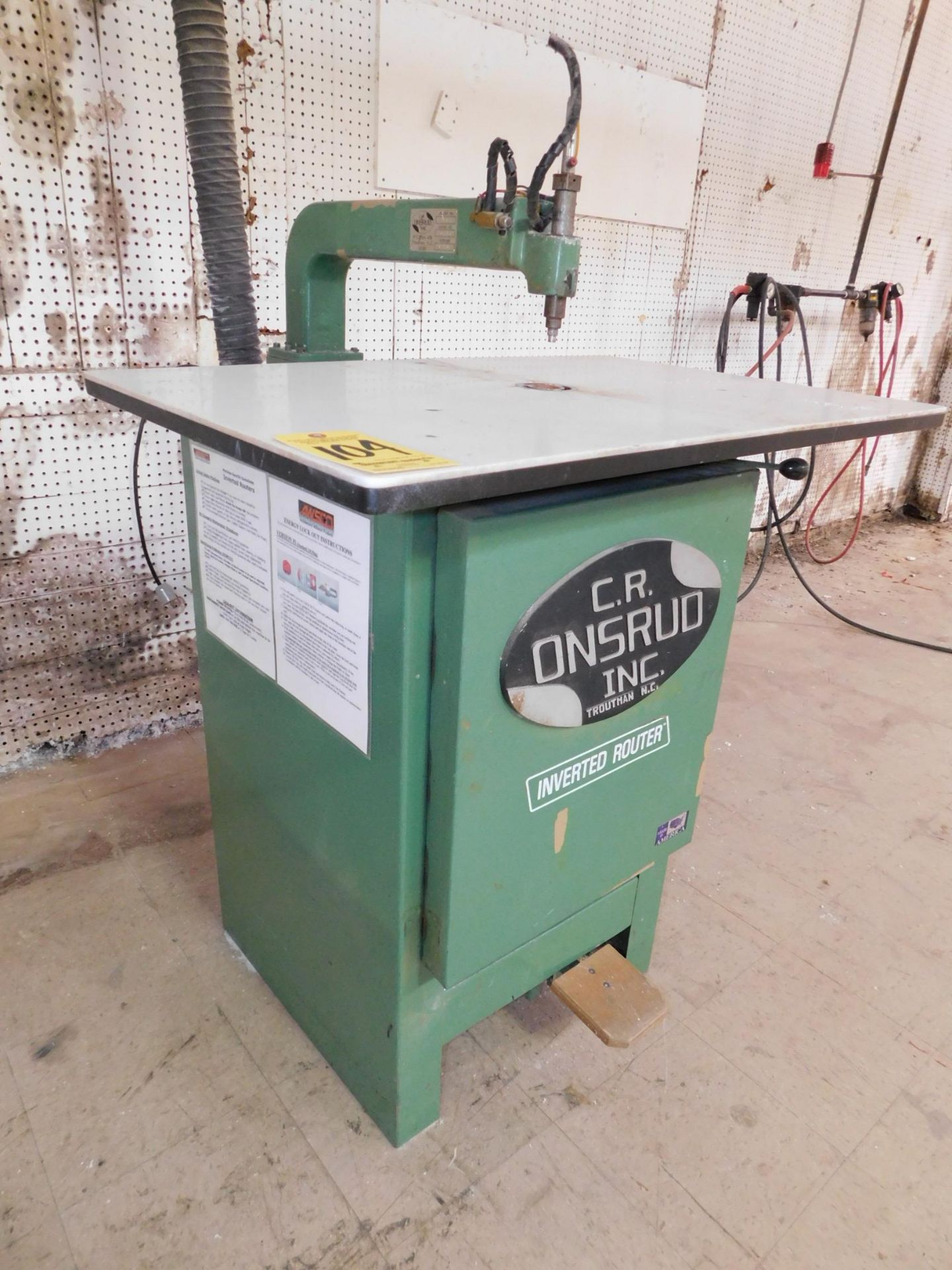 Onsrud Model 2003 Inverted Pin Router, s/n 20267, 20” Throat, 24” X 36” Table - Image 3 of 9