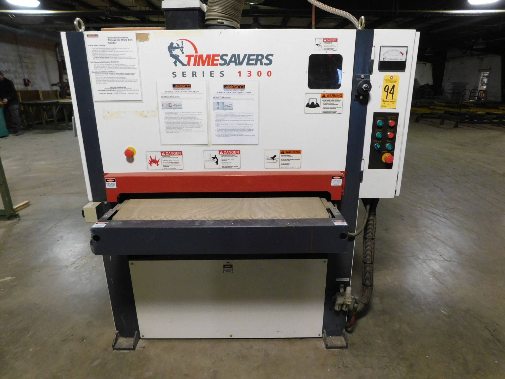 Timesaver Model Series 1300, Model 1311-13-1 Belt Sander, s/n 90106, New 2005, 37” X 60” Belt