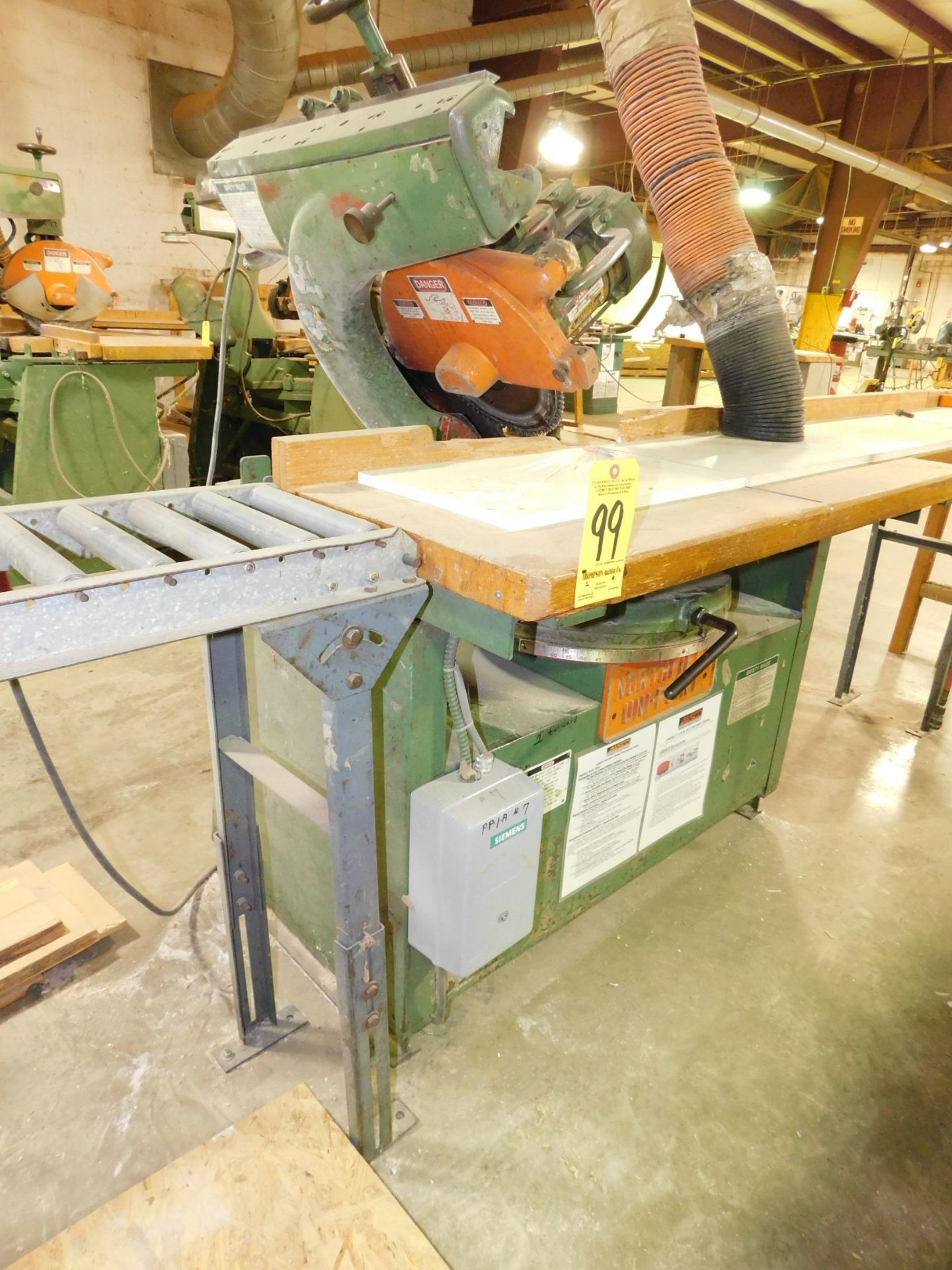 Northfield Unipoint Model X36AF Radial Arm Saw, s/n 831087-L, 16” Max. Blade Diameter, 25” Max. - Image 2 of 7