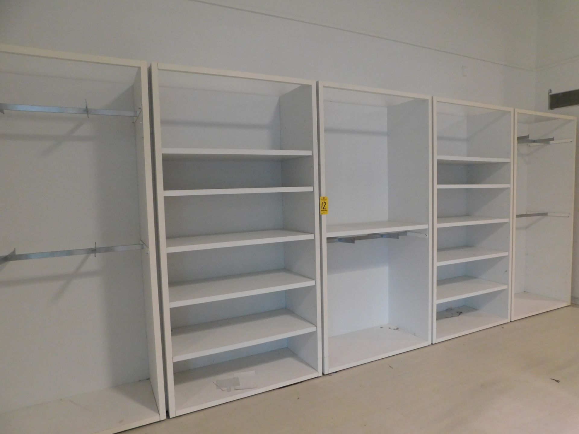 (5) Shelving and Displays, 49" W x 24" D x 8" H