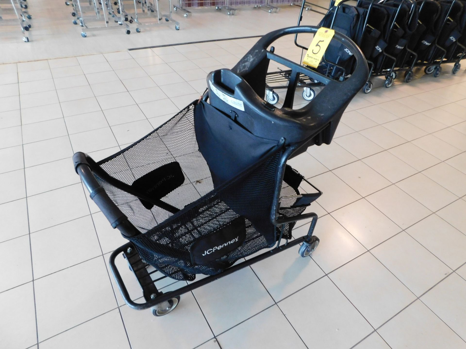 (4) Shopping Carts with Plastic Molded Infant Seat - Image 2 of 3