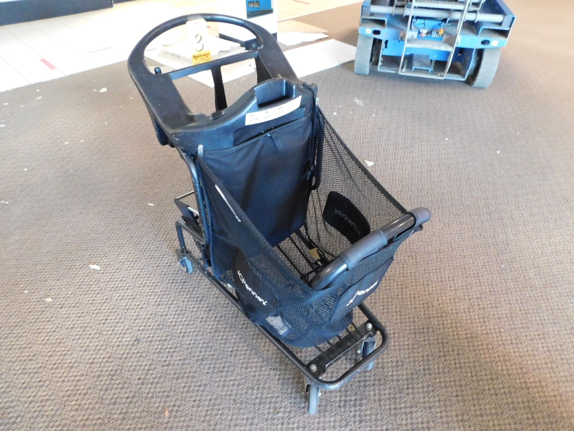 (4) Shopping Carts with Plastic Molded Infant Seat - Image 2 of 3