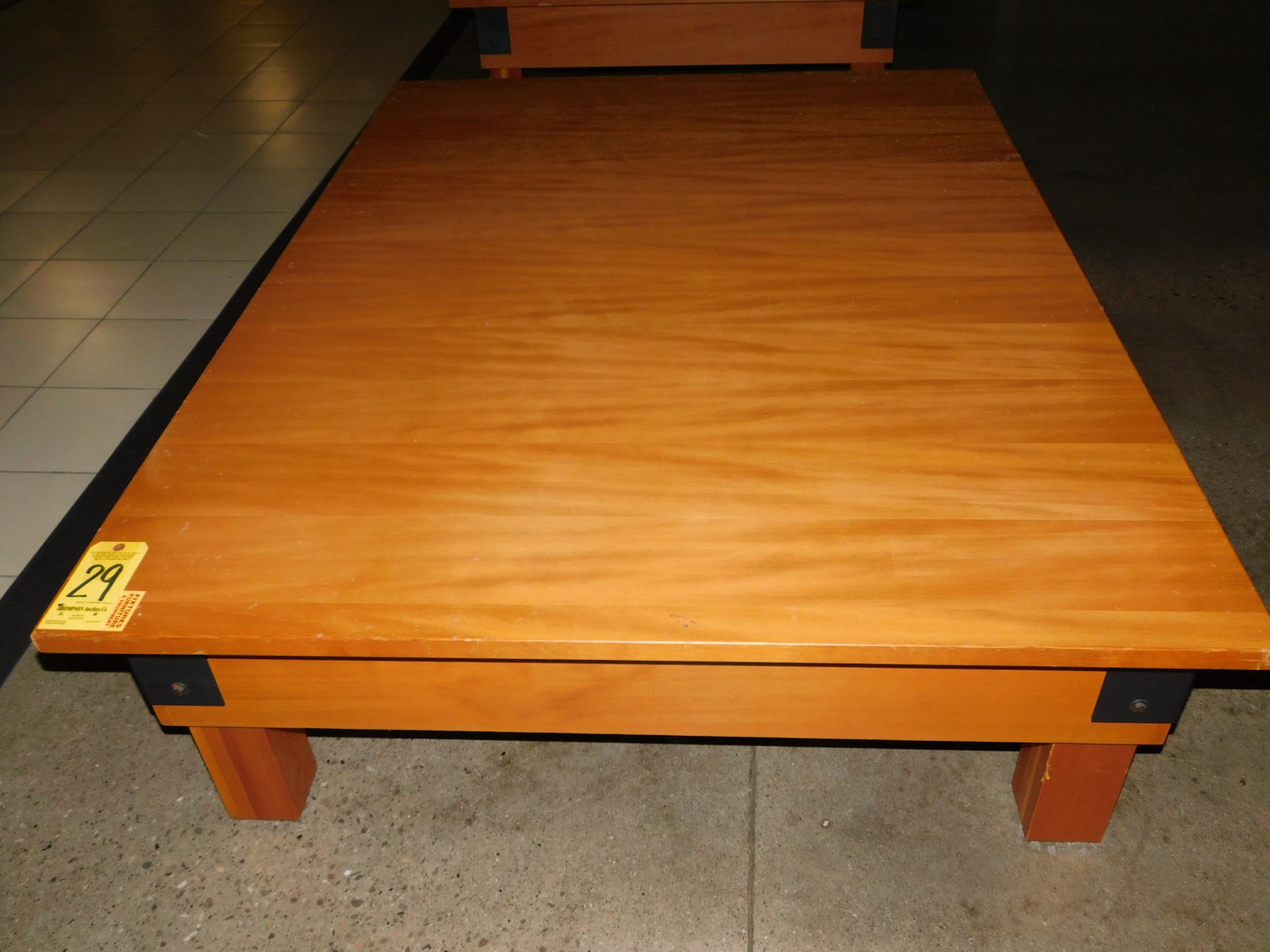 Wood Table, 54" x 72" x 18.5" H