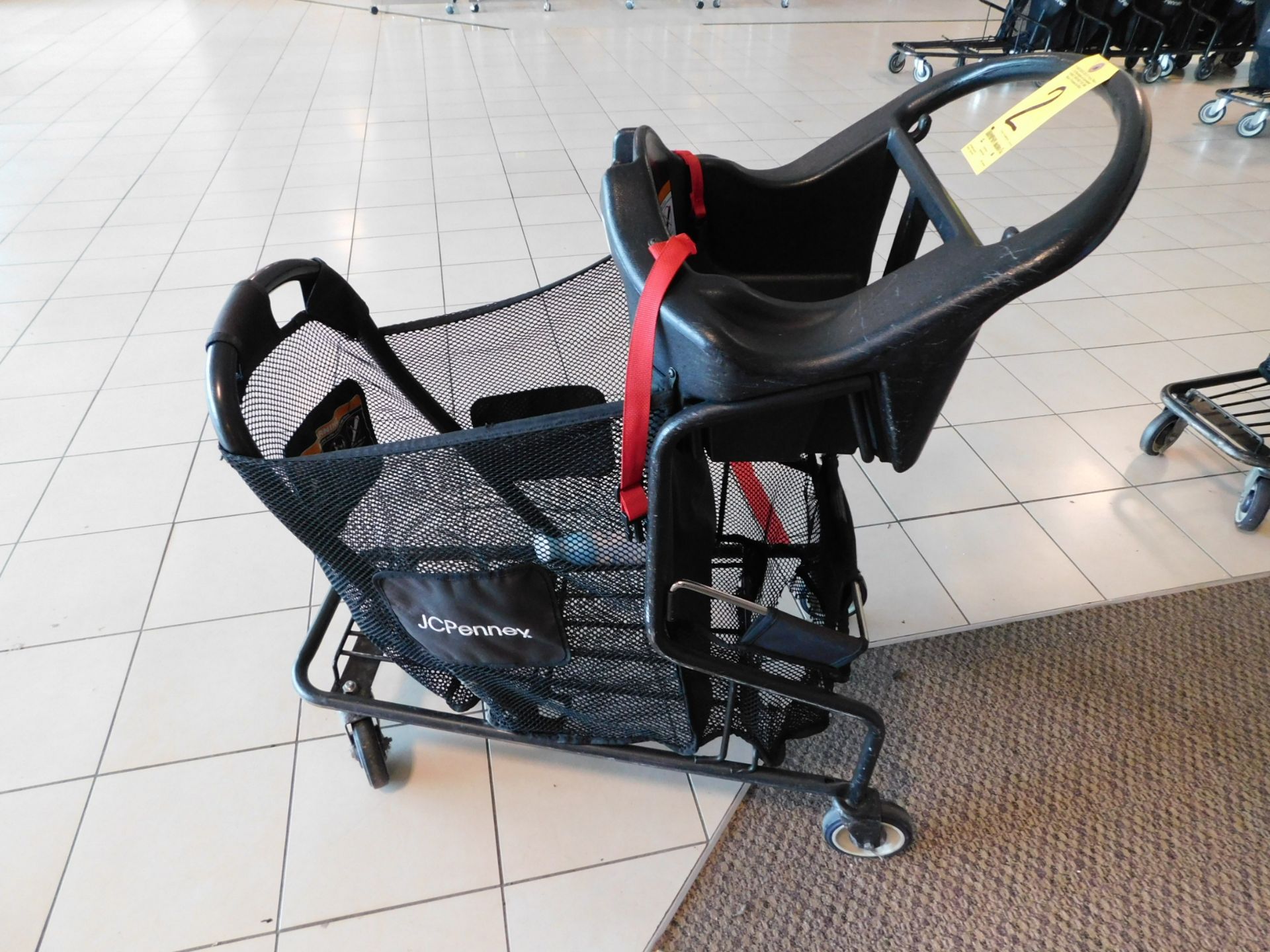 (4) Shopping Carts with Plastic Molded Infant Seat - Image 3 of 3